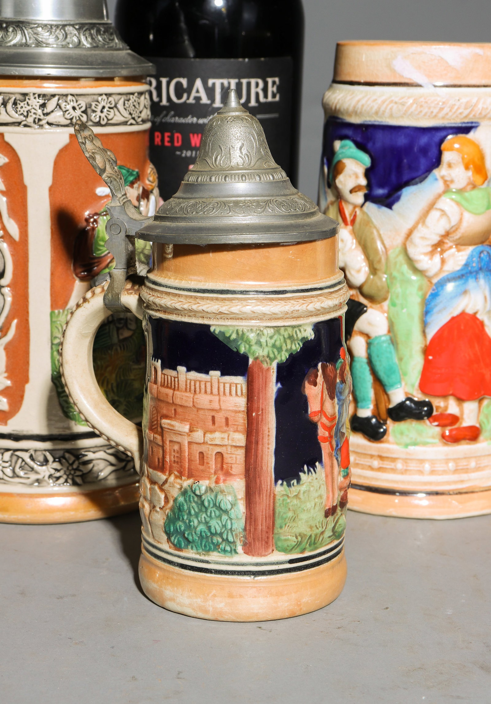 5 Assorted German Steins - 4