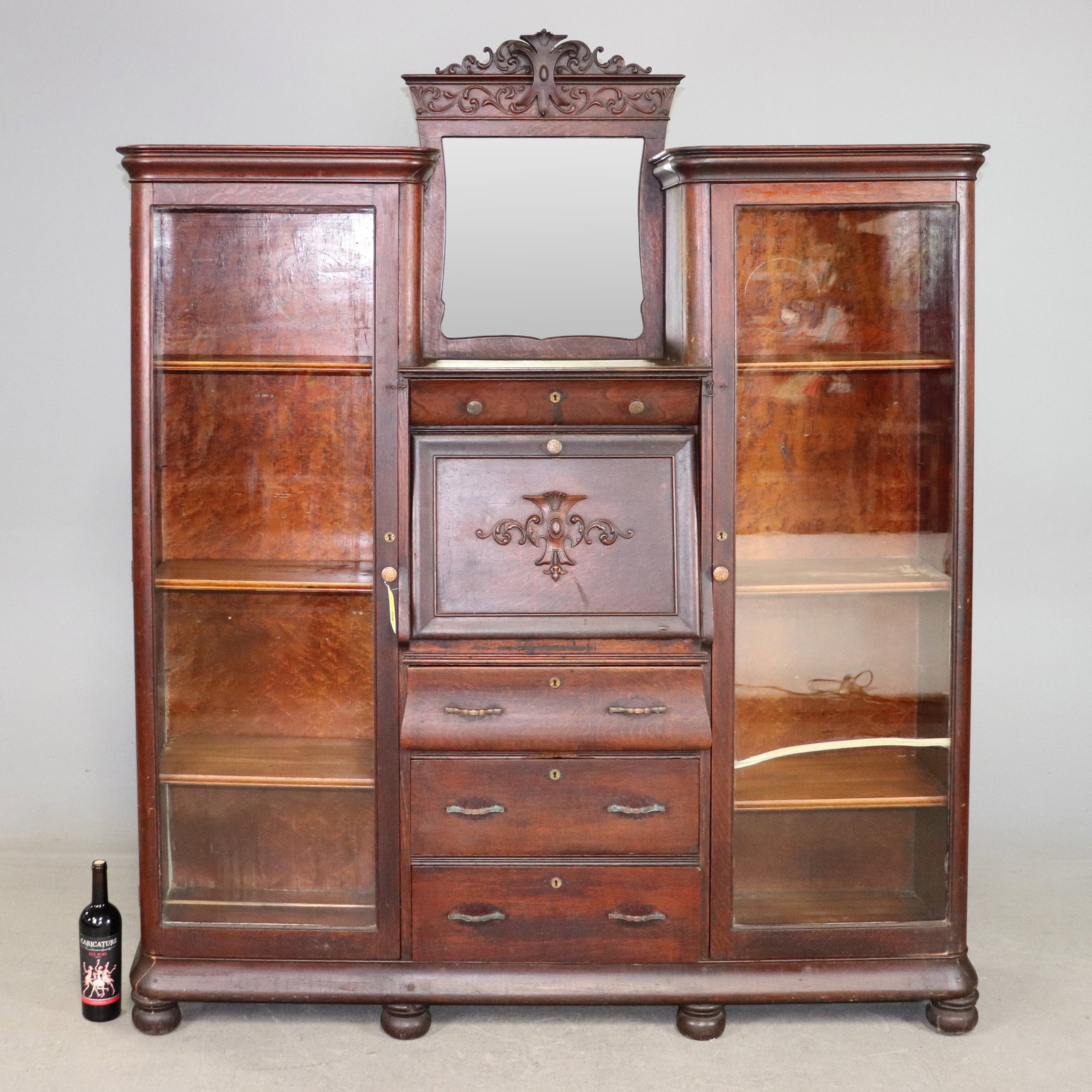 American Secretary Side by Side Bookcase / Desk (1 of 16)