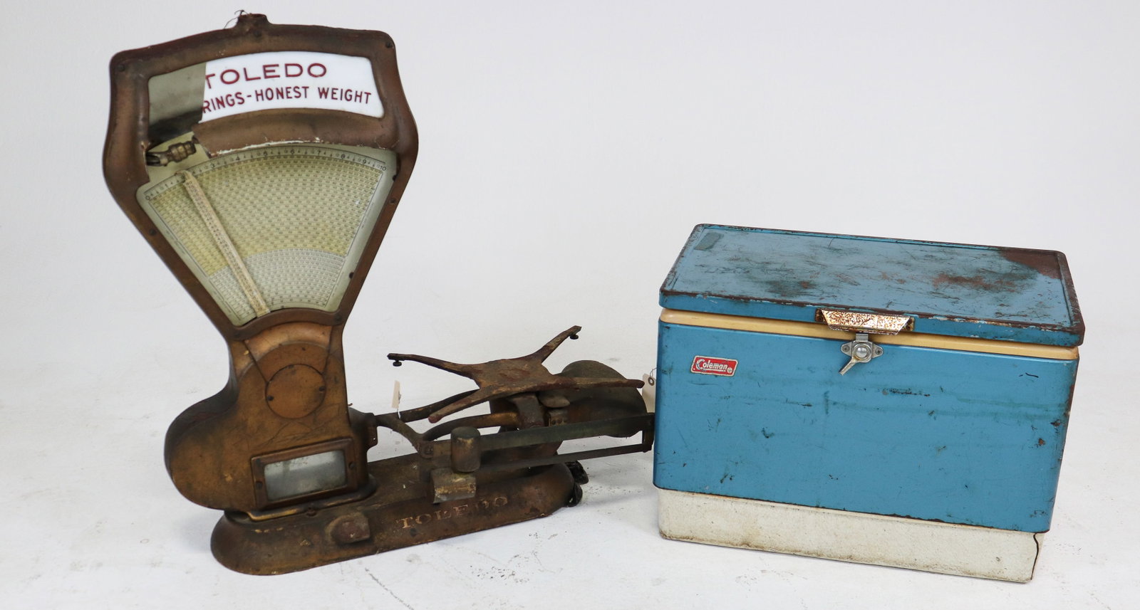 Vintage Toledo Scale & Coleman Cooler (1 of 6)