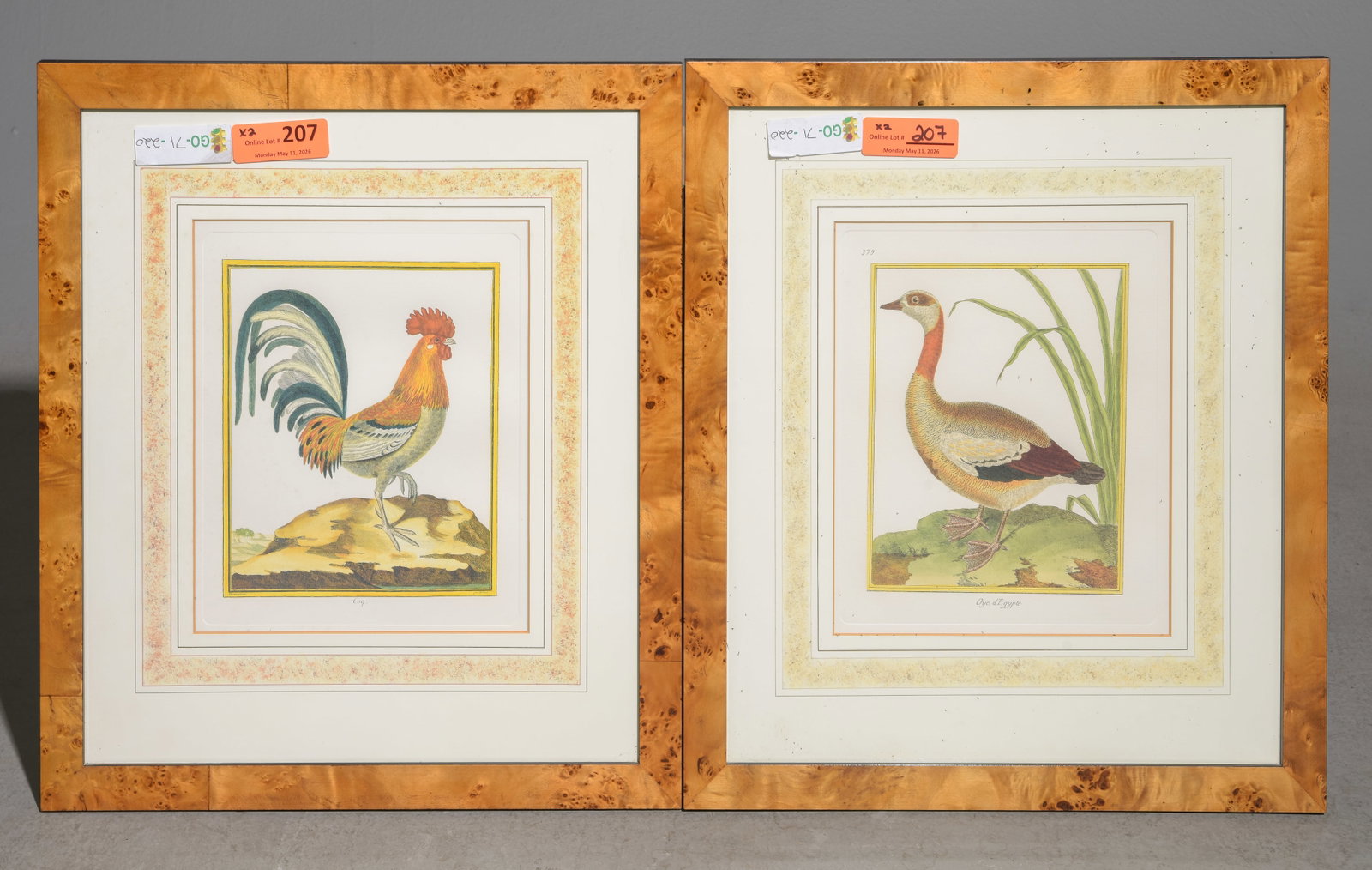 2pcs - Limited Edition Prints - "Coq" & "Oye,d'Egypte" (1 of 4)