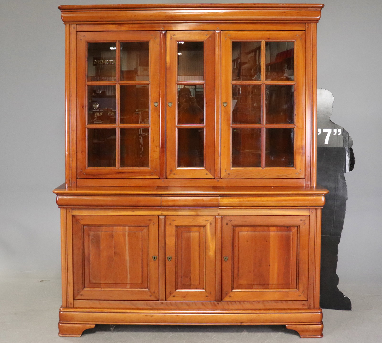 Louis Philippe Style Bookcase / Cupboard (1 of 9)