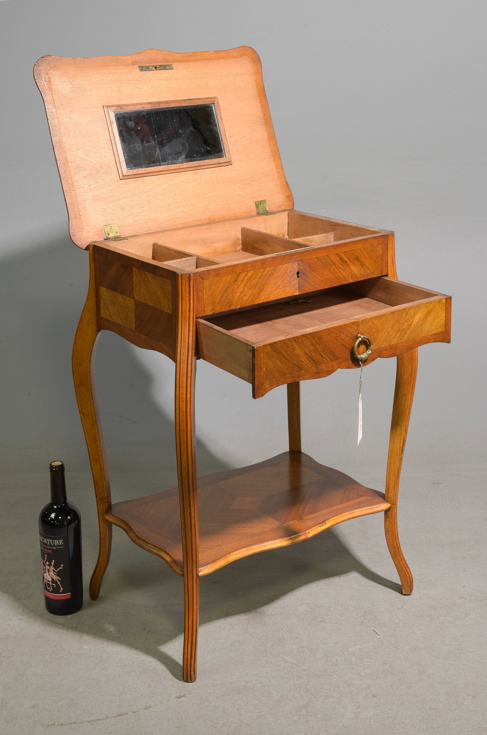 Louis XV Style Walnut Sewing / Dressing Table - 3