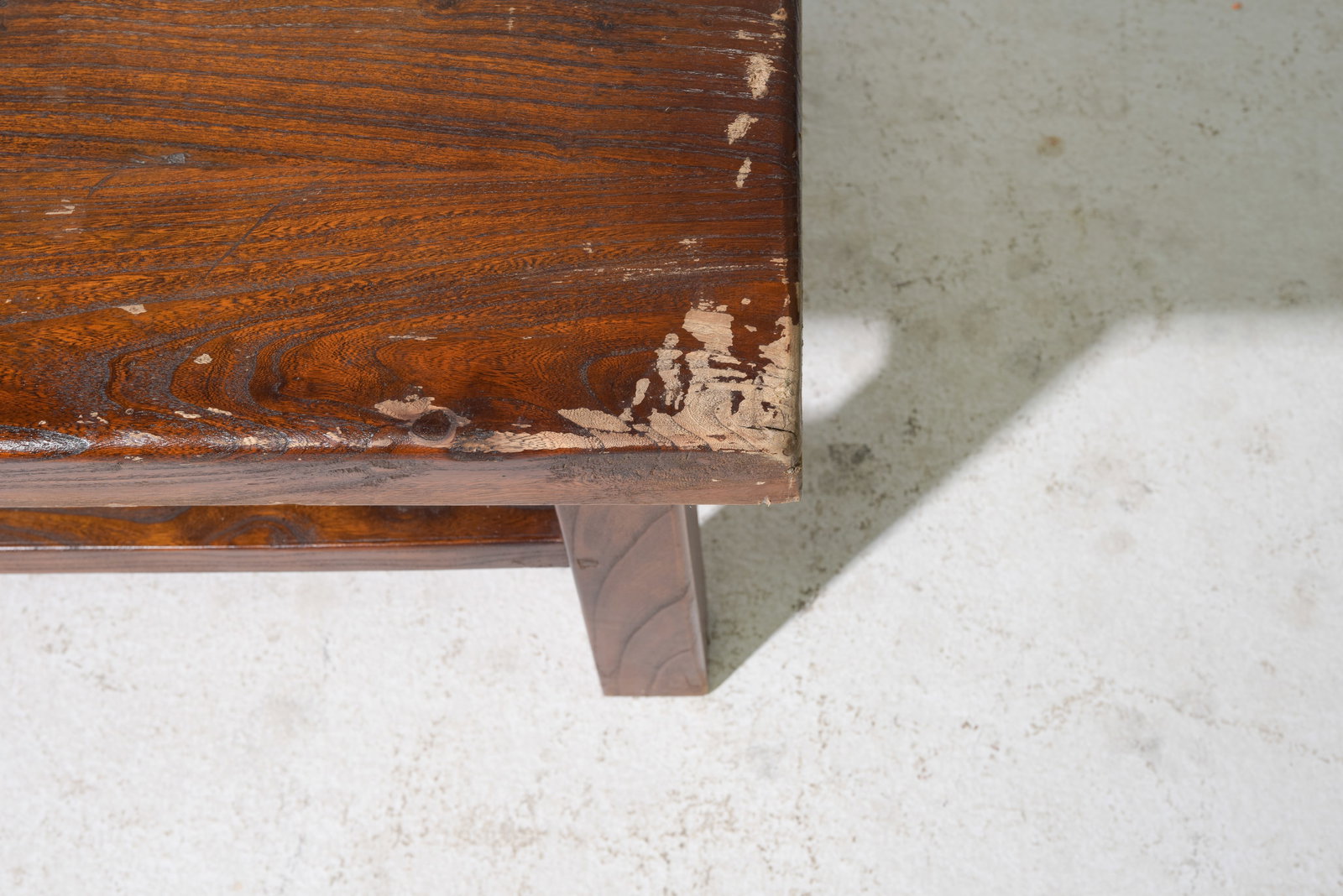 British Rustic Oak Coffee Table - 3