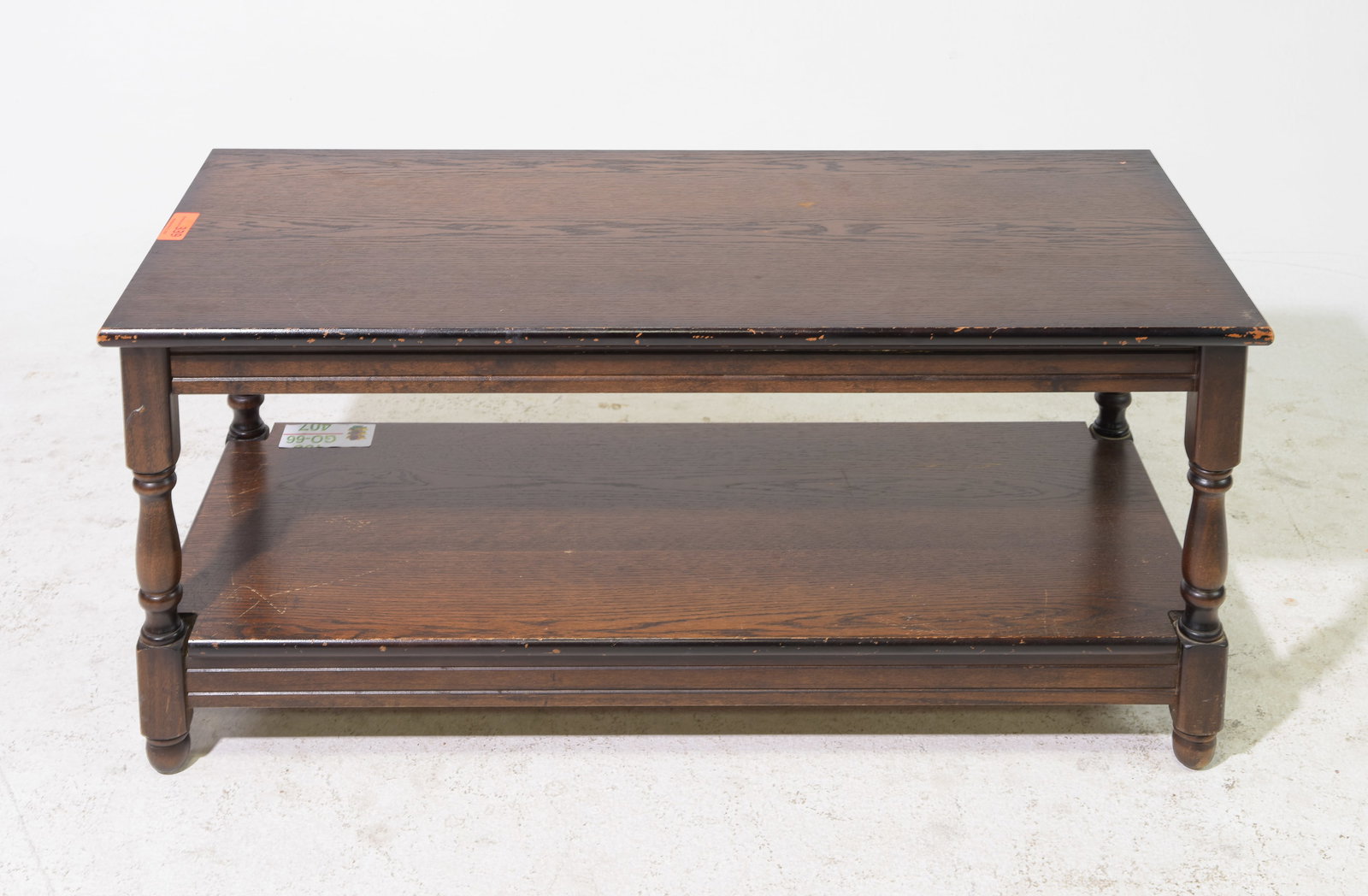 British Oak Two Tier Coffee Table (1 of 4)