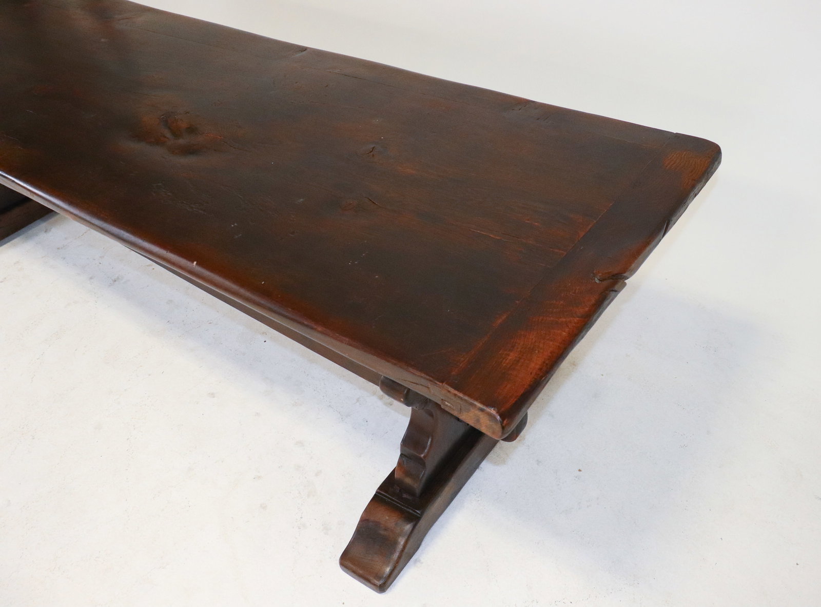 French Solid Oak Large Farmhouse Table - 4