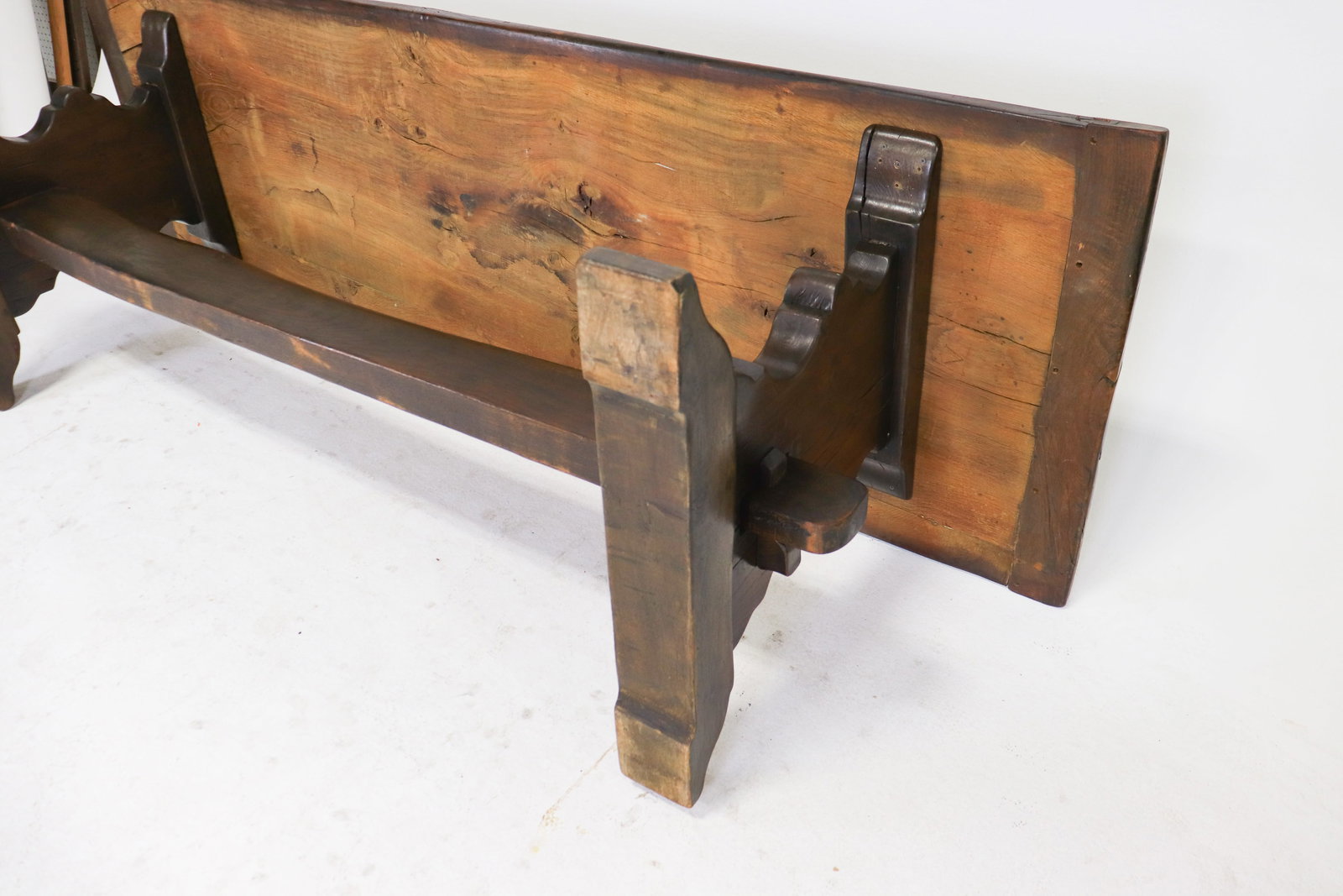 French Solid Oak Large Farmhouse Table - 8