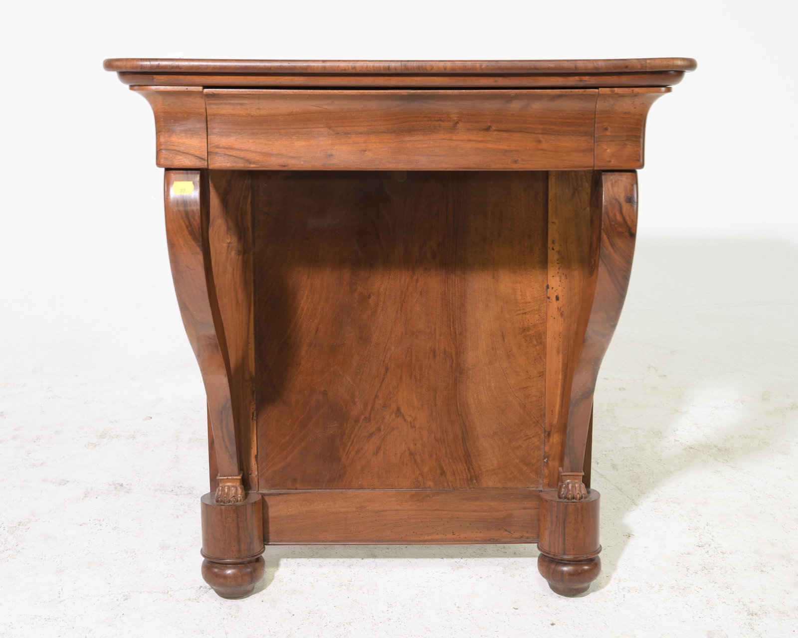 Louis Philippe Style Walnut Single Drawer Wall Console (1 of 4)
