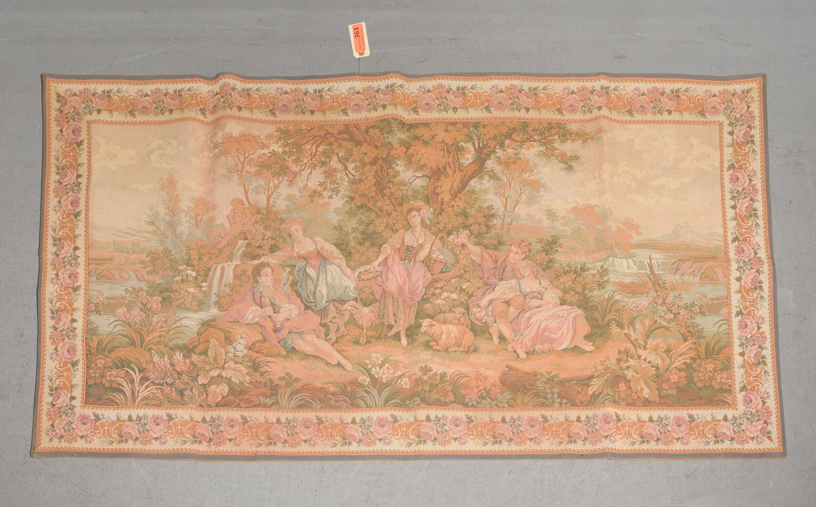 French Needlepoint Tapestry - 2'11 x 5'9: French Needlepoint Tapestry - 2'11 x 5'9