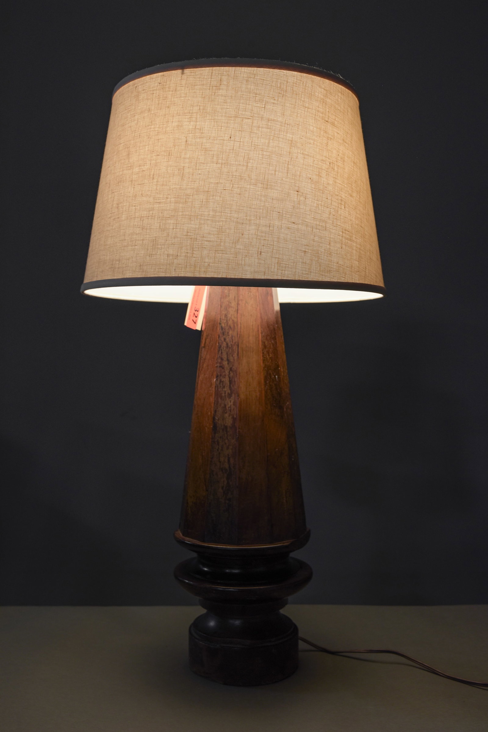 Wood Table Lamp with Shade - 5