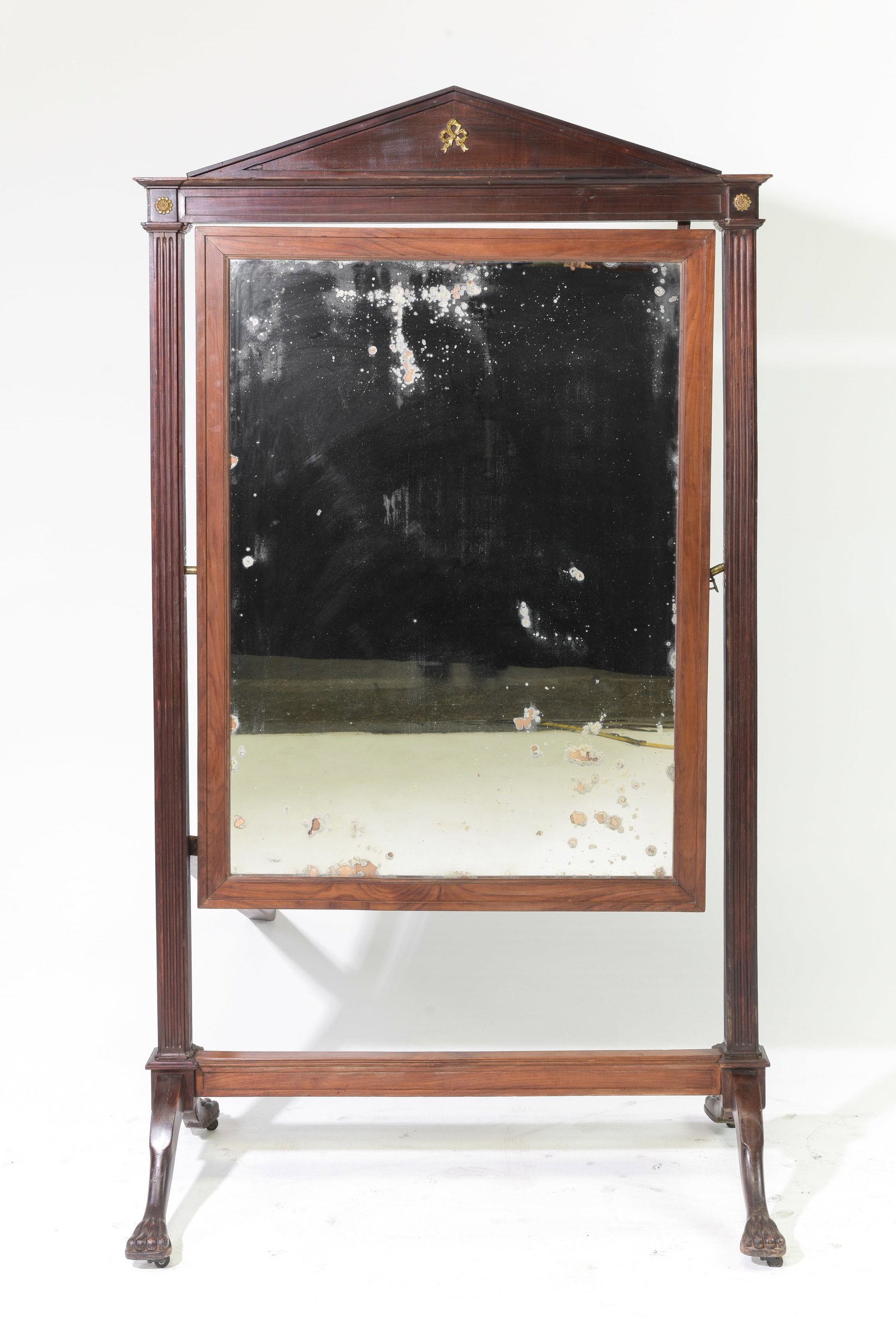 French Empire Style Large Dressing Mirror: French Empire Style Large Dressing Mirror - 76 in tall x 43 x 23