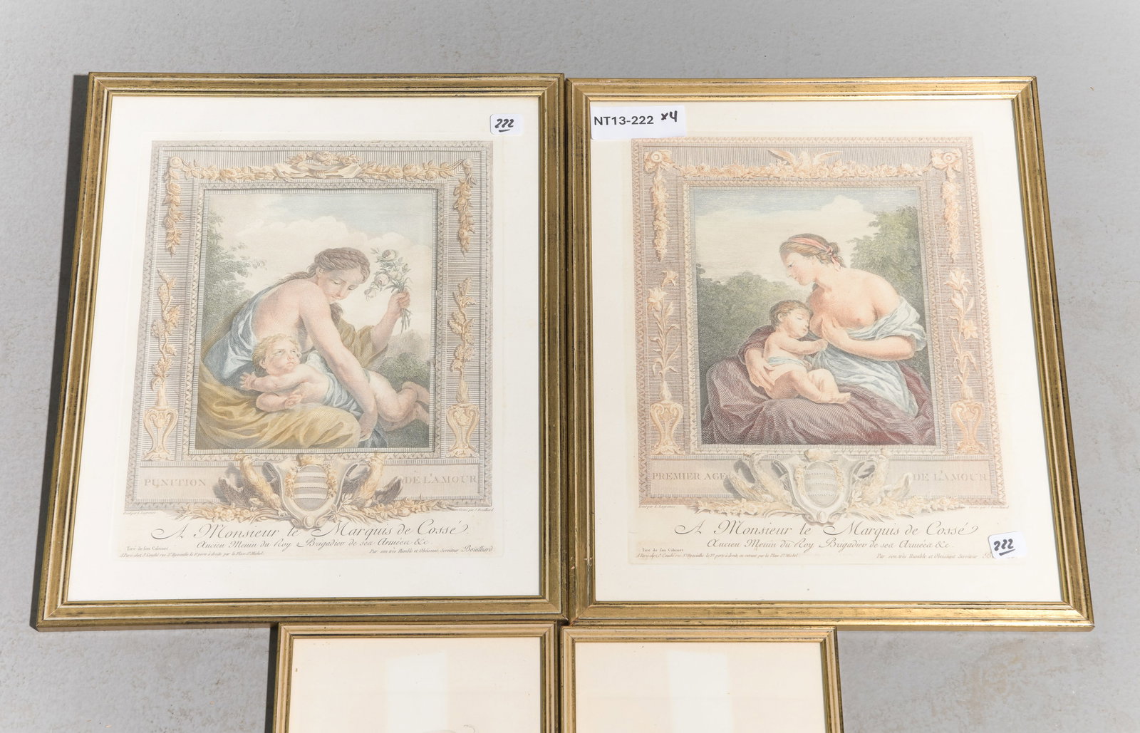 Four Assorted French Framed Engravings - 3