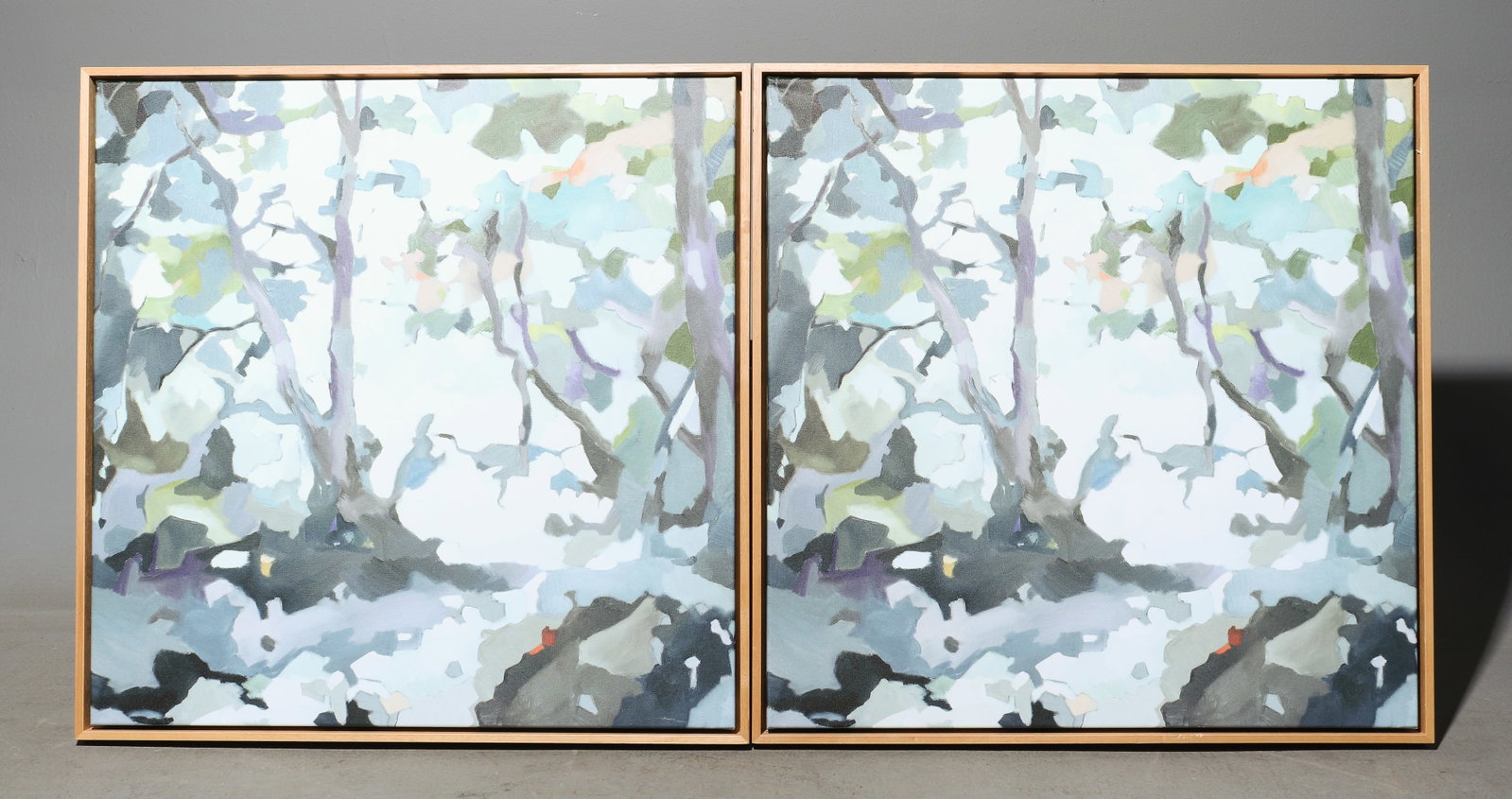 2pcs Framed Abstract Forest Art on Canvas (1 of 3)