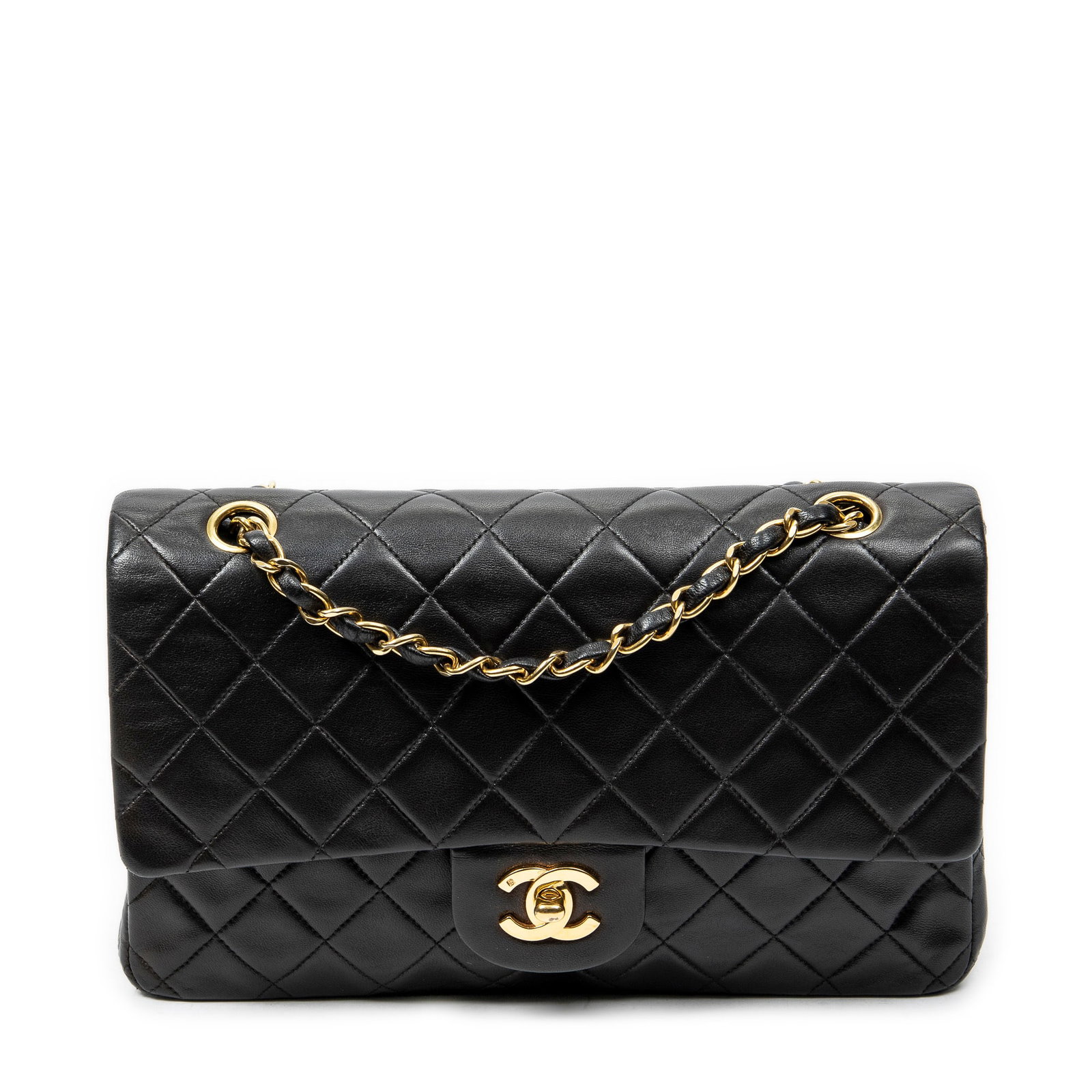 Chanel Classic Double Flap 26 in Dark Brown Lambskin (1 of 10)