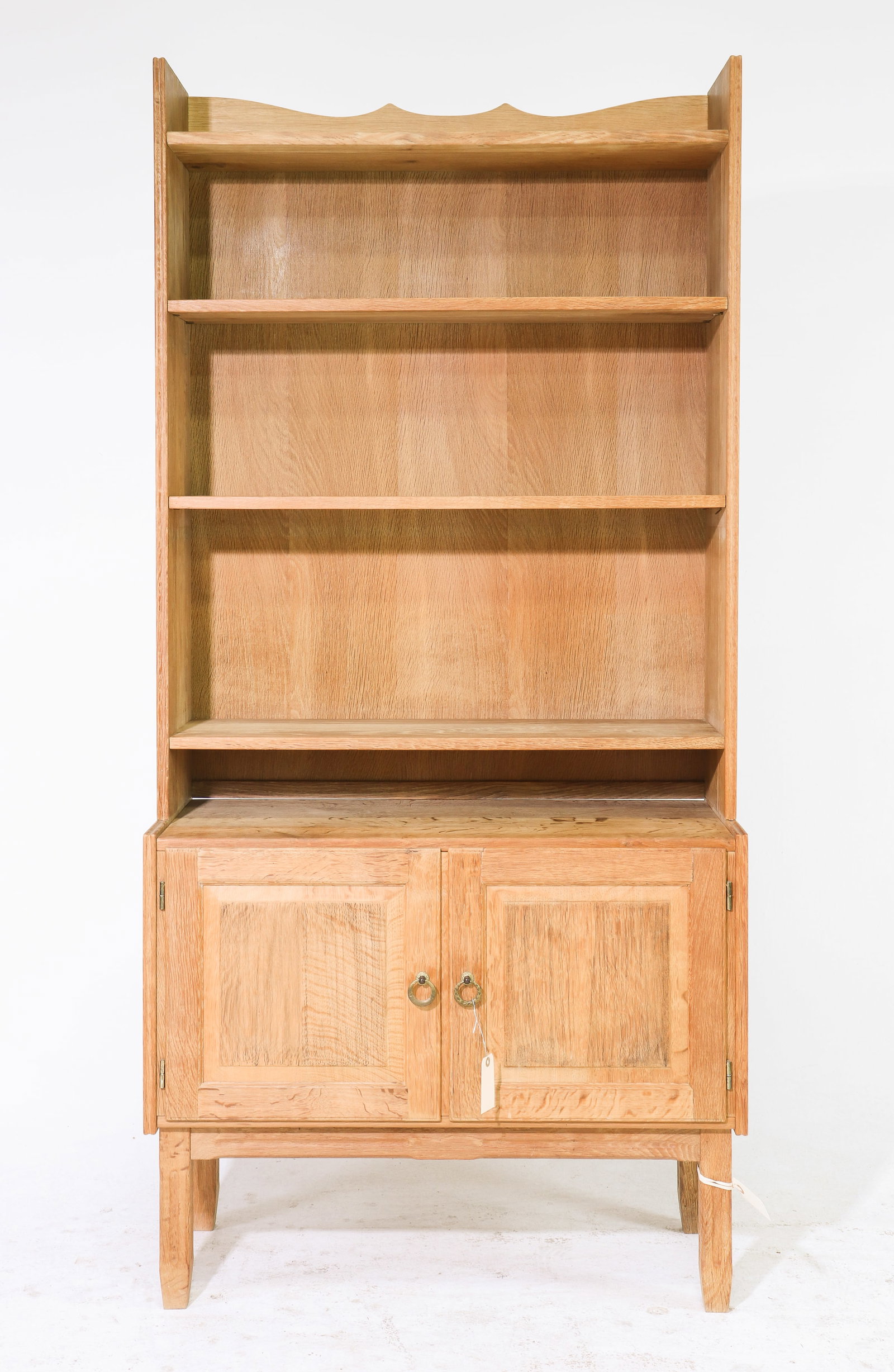 Danish Oak Bookshelf / Wall Unit #1: Danish Oak Bookshelf / Wall Unit - 74.5 in tall x 35.5 x 17 - Similar in style to / possibly by : S. Thrane & Son / Henning Kjaernulf / Guillerme & Chambron.