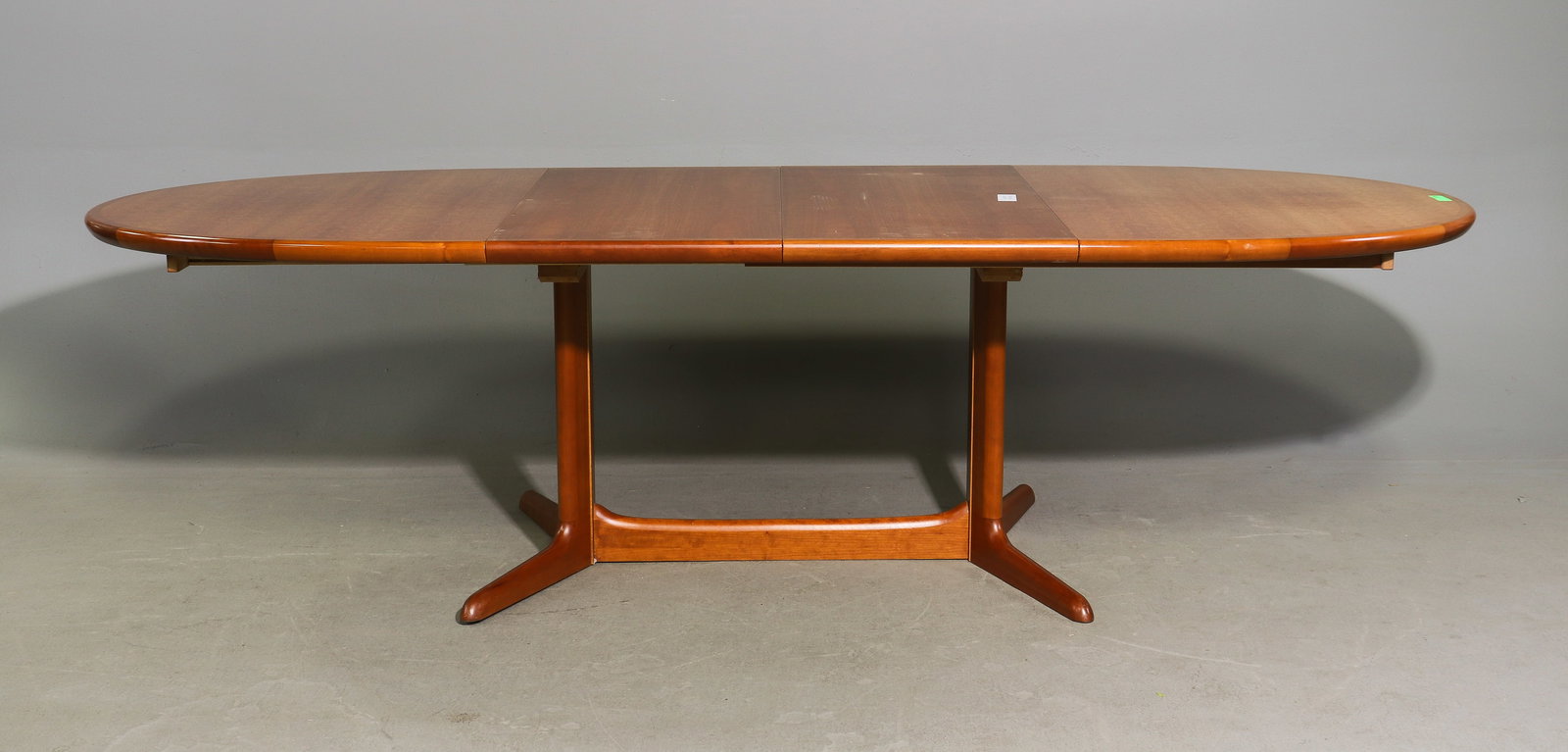 Danish Oval Dining Table with Two Leaves - 2