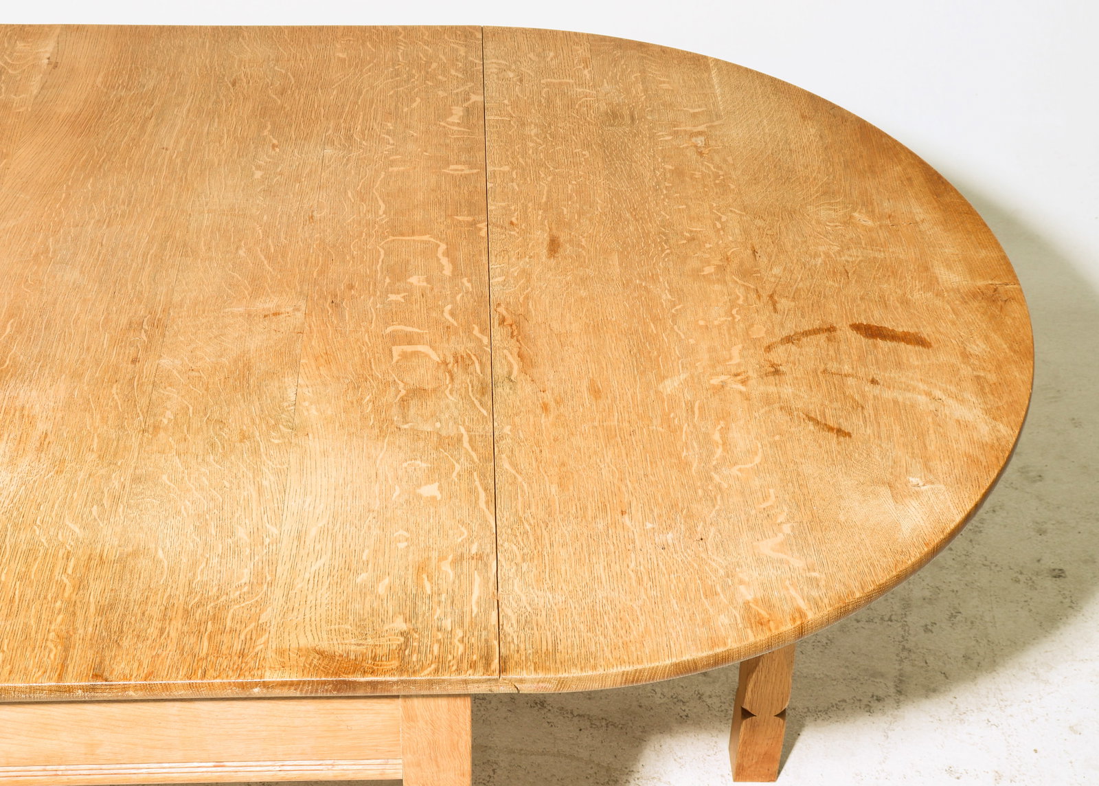 Danish Oak Large Drop Leaf Table - 4