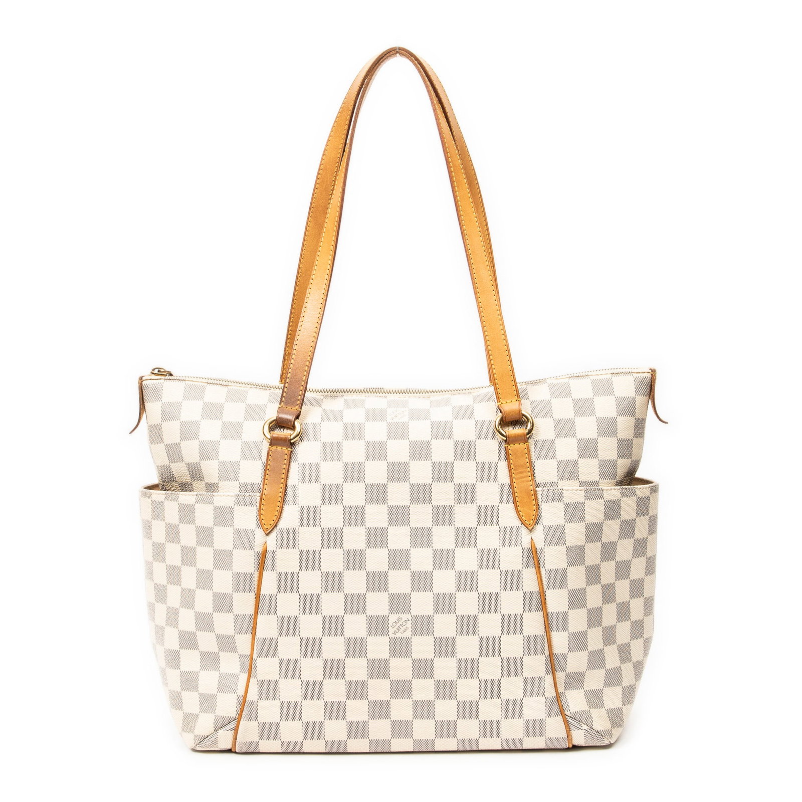 Louis Vuitton Totally PM in Ivory Damier Azur: Genuine Pre-Owned Louis Vuitton Totally PM in Ivory Damier Azur made in France in A condition. Date Code is AR1160 (16th week of 2010) Measurements: 26*24*11cm (Length * Height * Width). This lot incl