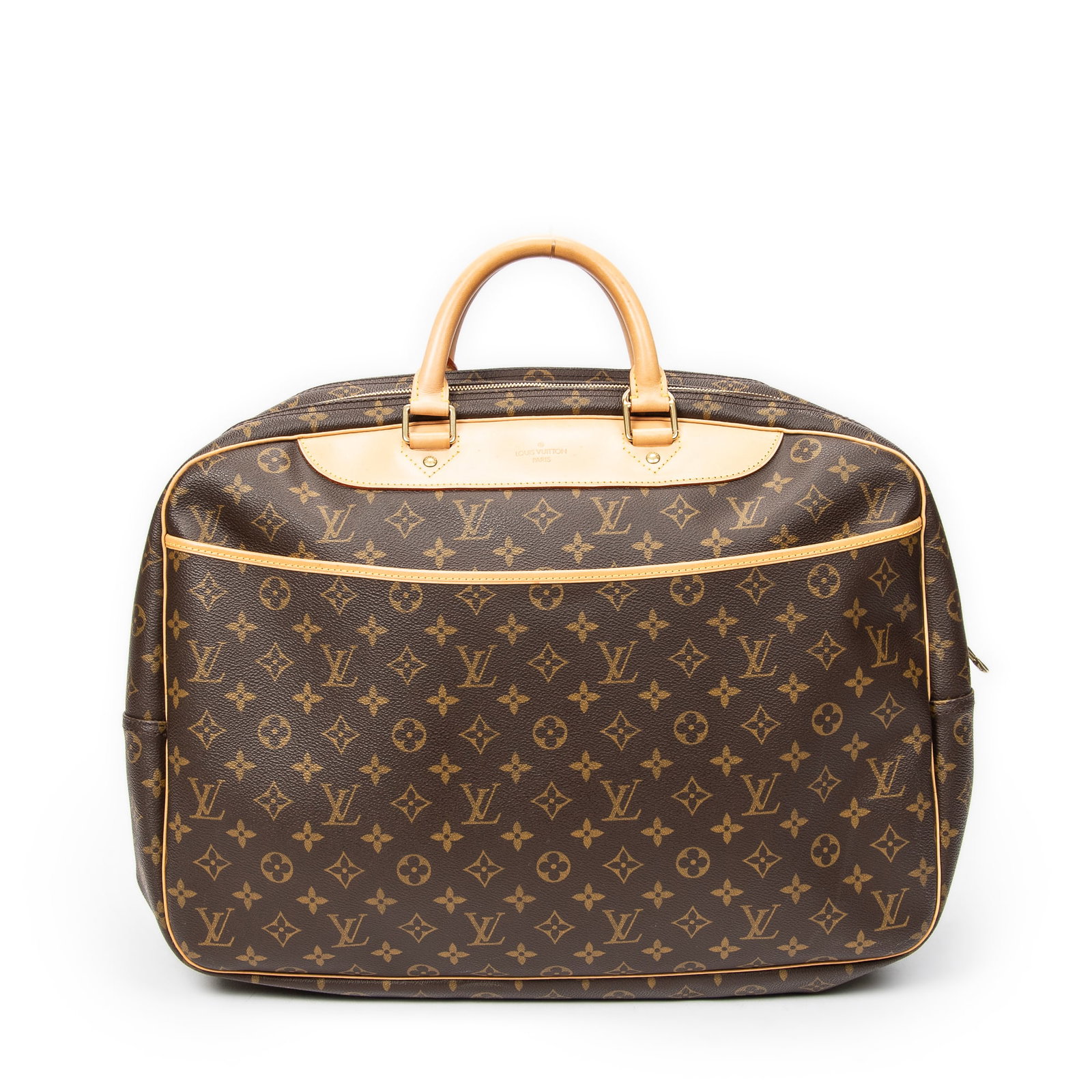Louis Vuitton Alize 24h in Brown Monogram Canvas: Genuine Pre-Owned Louis Vuitton Alize 24h in Brown Monogram Canvas made in France in AA condition. Date Code is VI0958(May 1998) Measurements: 45*34*18cm (Length * Height * Width). This lot includes a