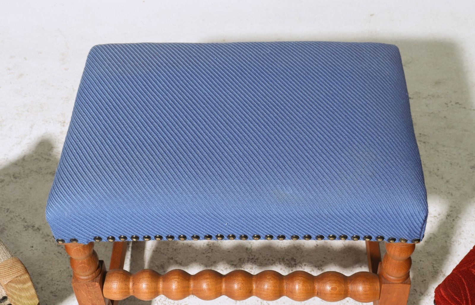 Three Assorted Danish Oak Stools - 4