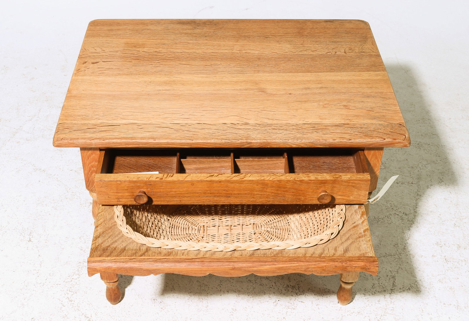 Danish Oak Sewing Table - 2
