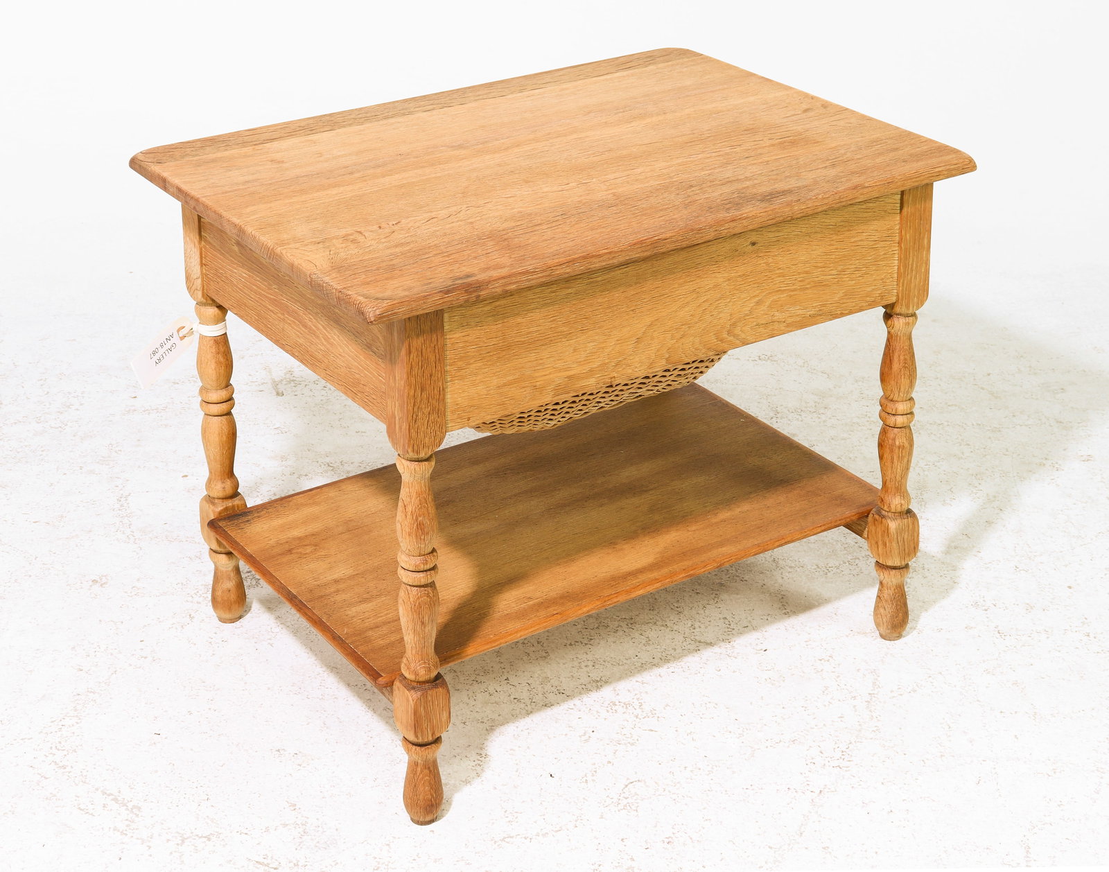 Danish Oak Sewing Table - 3