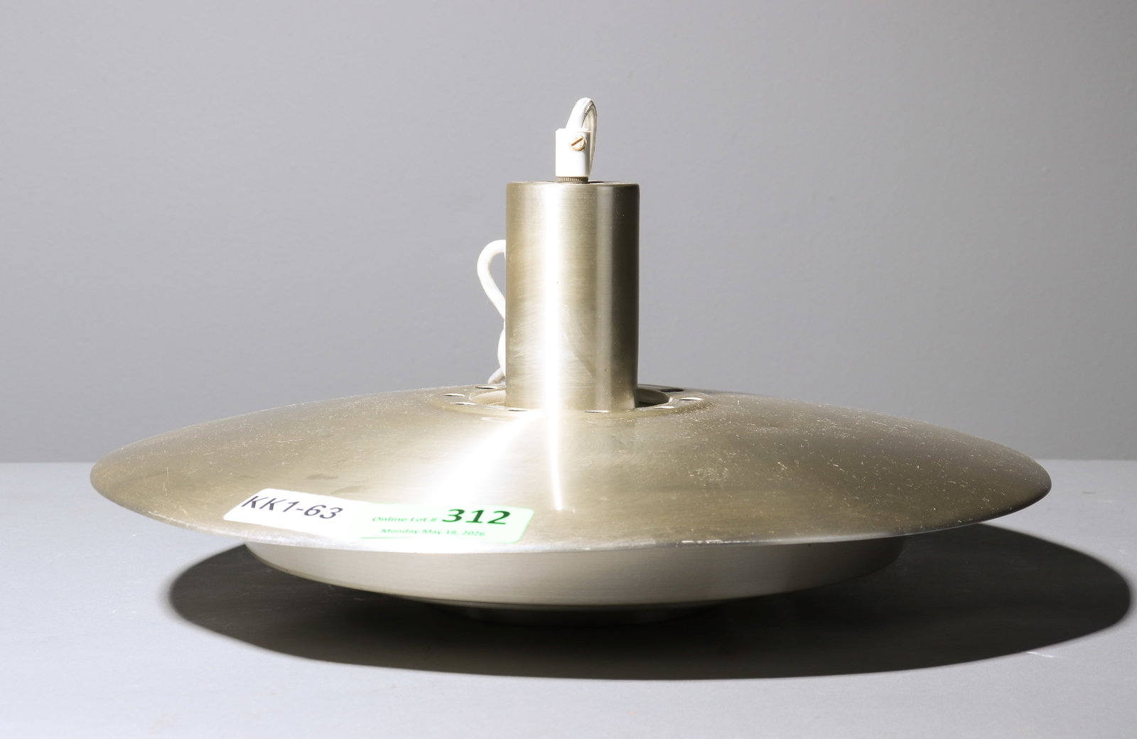 Danish Modern "Saucer" Chandelier: Danish Modern "Saucer" Chandelier - 8 in tall x 16 inch diameter