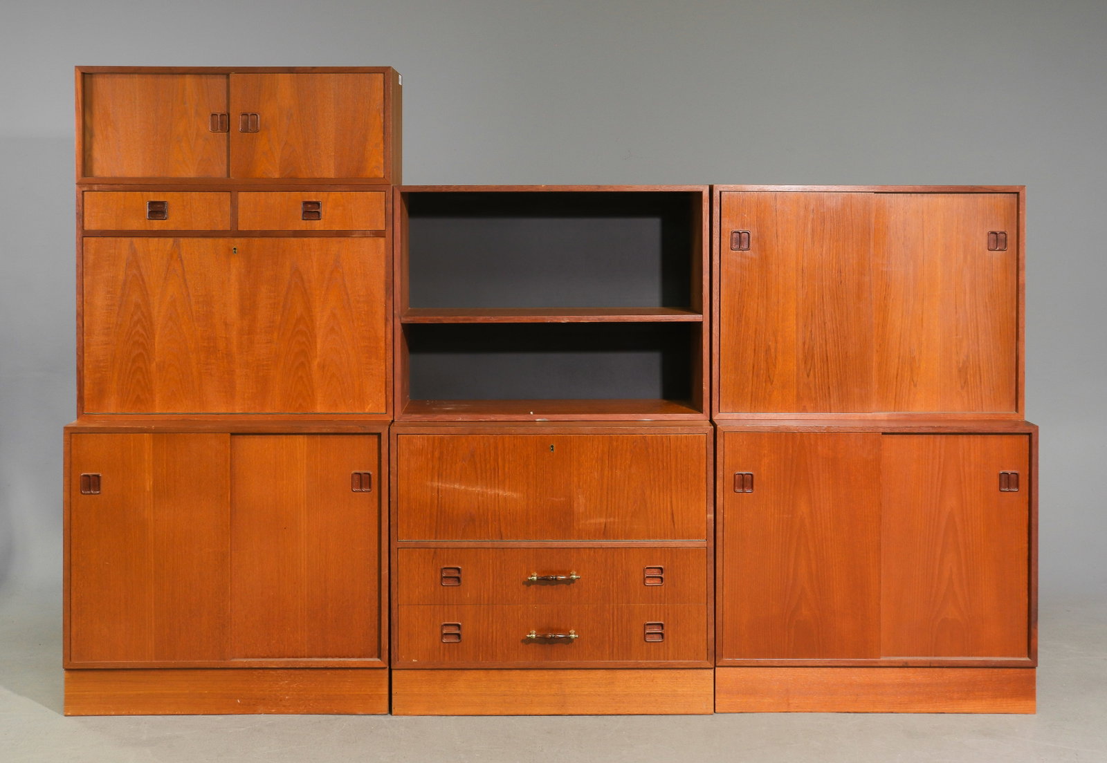 7pc Danish Modern Modular Wall Unit / Cabinet (1 of 6)
