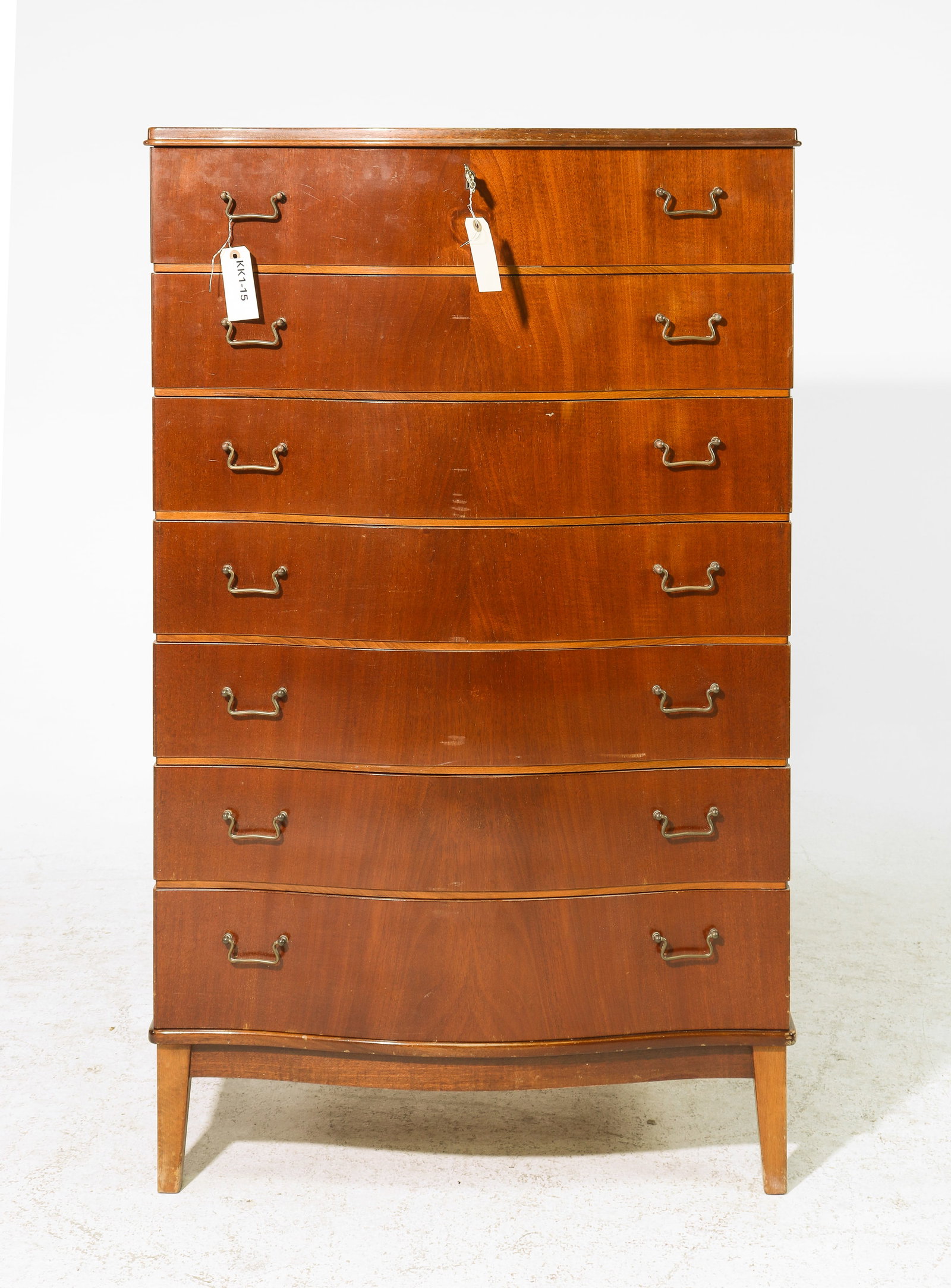 Danish Walnut Seven Drawer Chest (1 of 5)