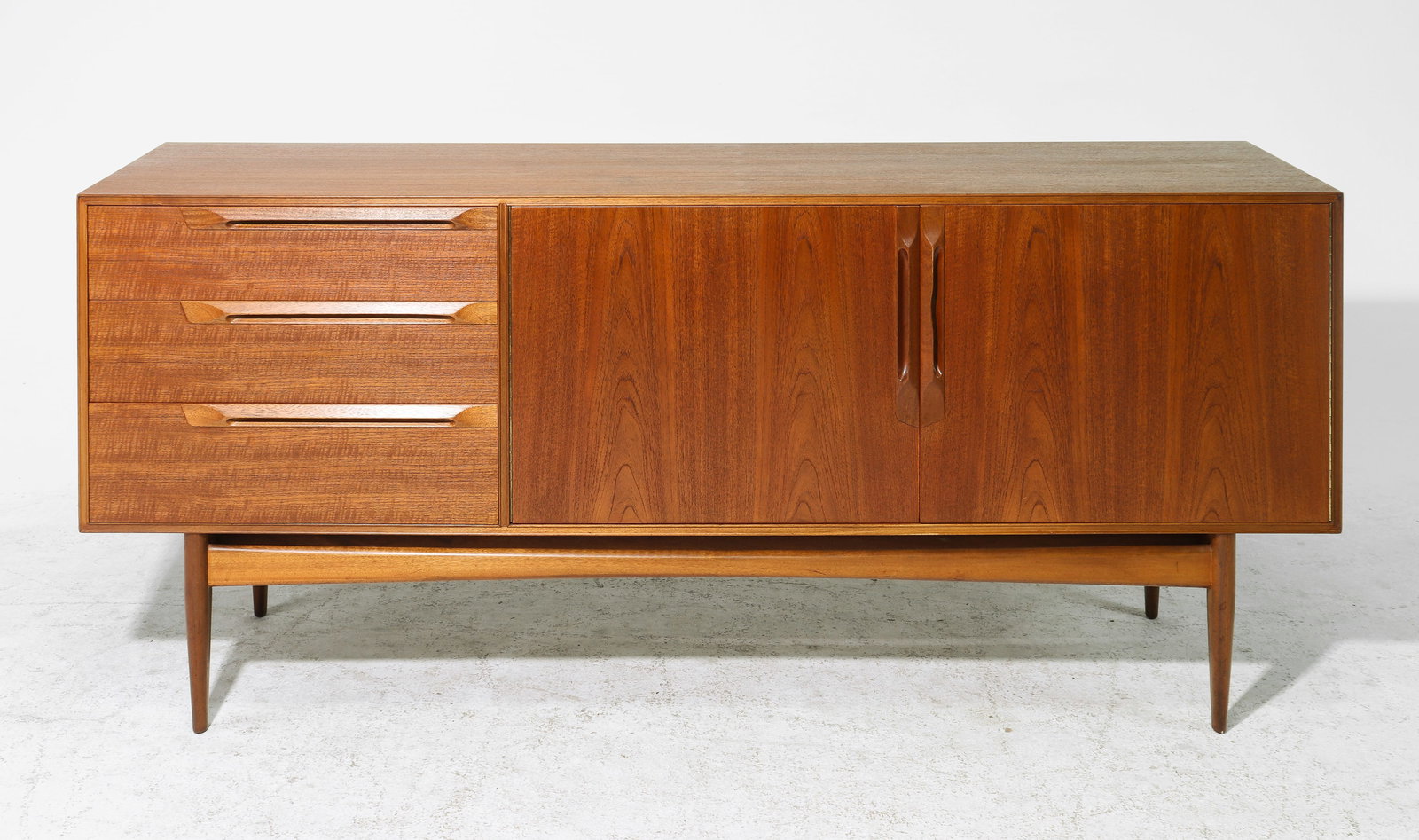 Mid Century Modern "Eden" Credenza - McIntosh: Danish Modern Style "Eden" Sideboard / Credenza by McIntosh - 30.5 in tall x 69 x 19