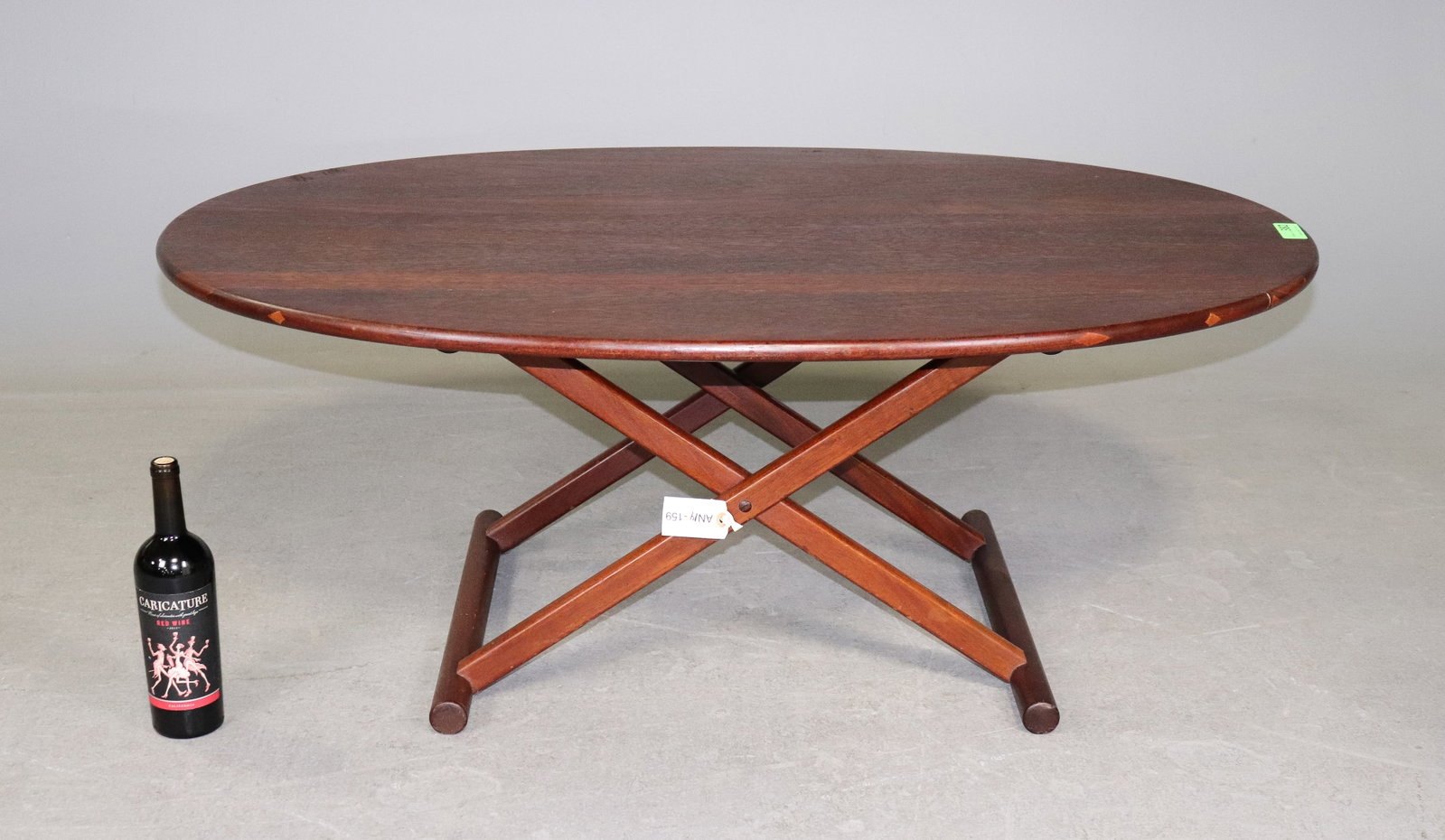 Danish Modern Teak Oval Coffee Table (1 of 3)