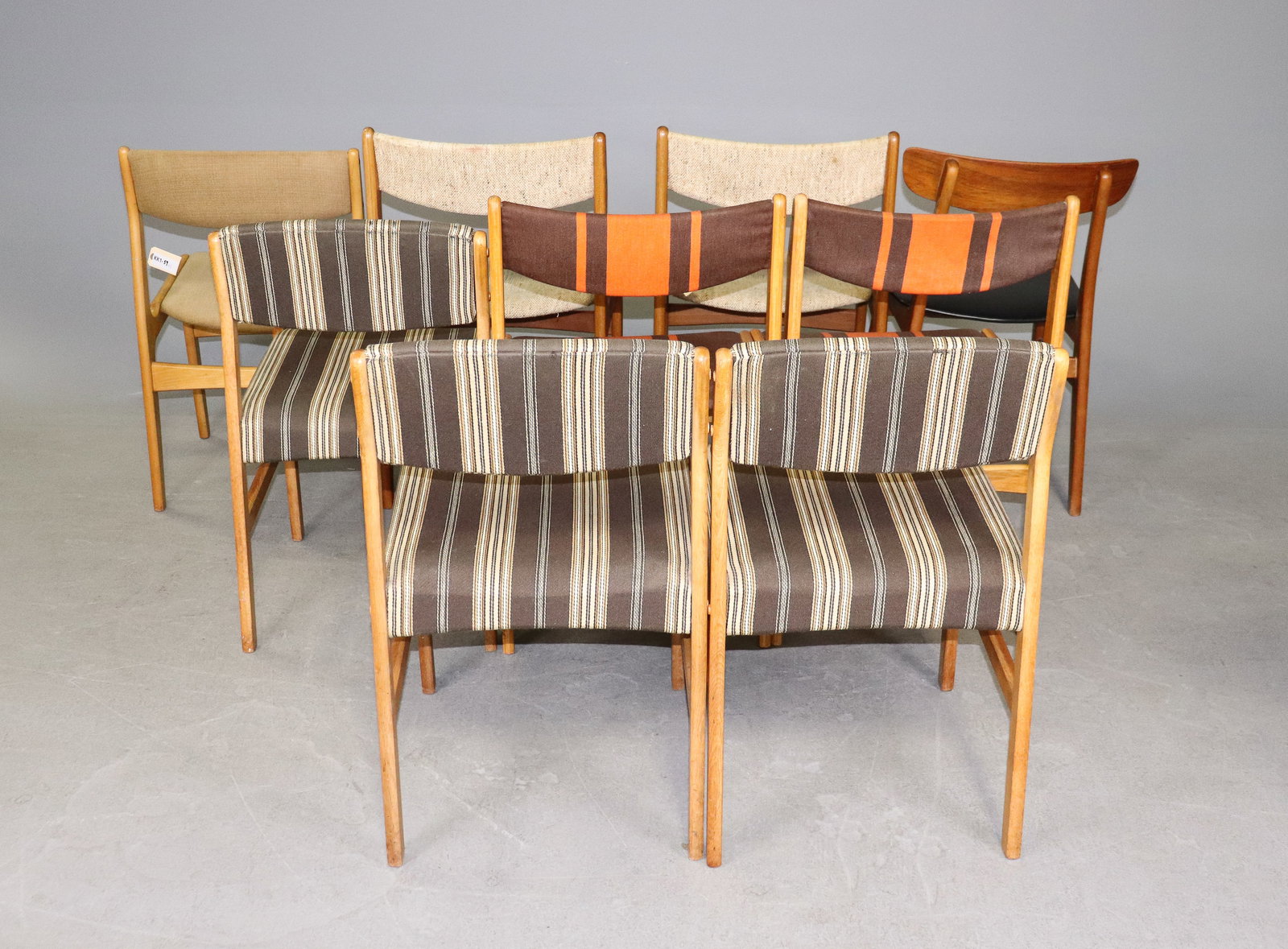 9 Assorted Upholstered Dining Chairs - 5