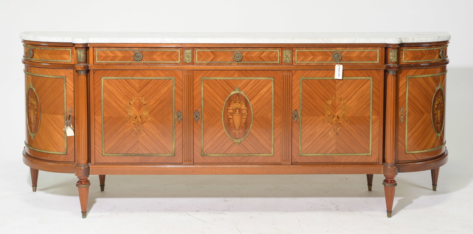 Louis XVI Style White Marble Top Sideboard #2 (1 of 5)