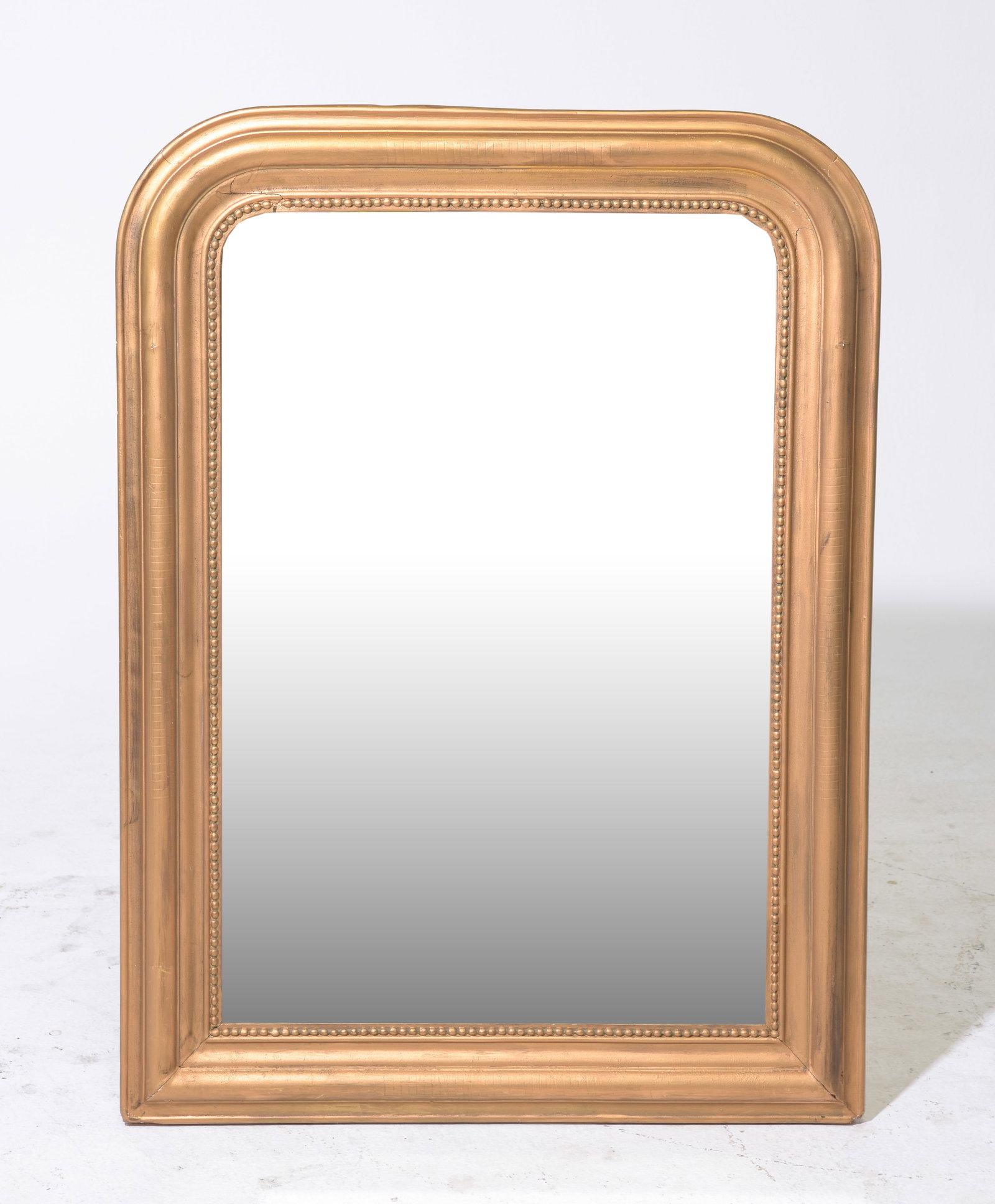 Louis Philippe Style Gold Framed Mirror #2: French Louis Philippe Style Gold Framed Mirror - 38 in tall x 27.5 x 1.5