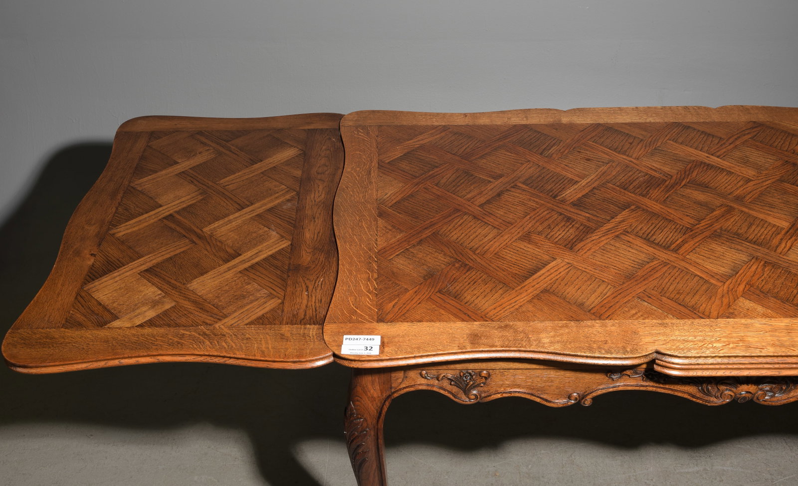 Louis XV Style Walnut Draw Leaf Table - 2