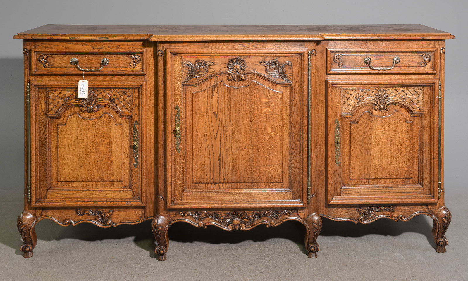 Louis XV Style Walnut Sideboard / Enfilade (1 of 7)