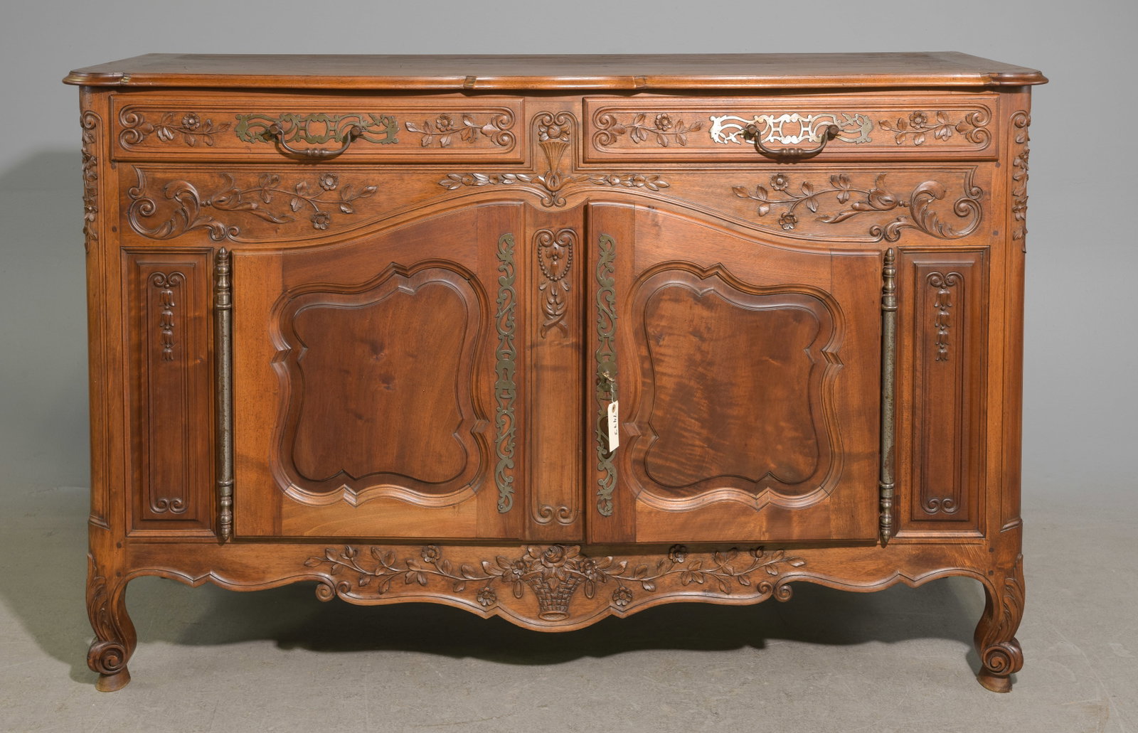 Louis XV Style Carved Walnut Buffet / Sideboard (1 of 7)