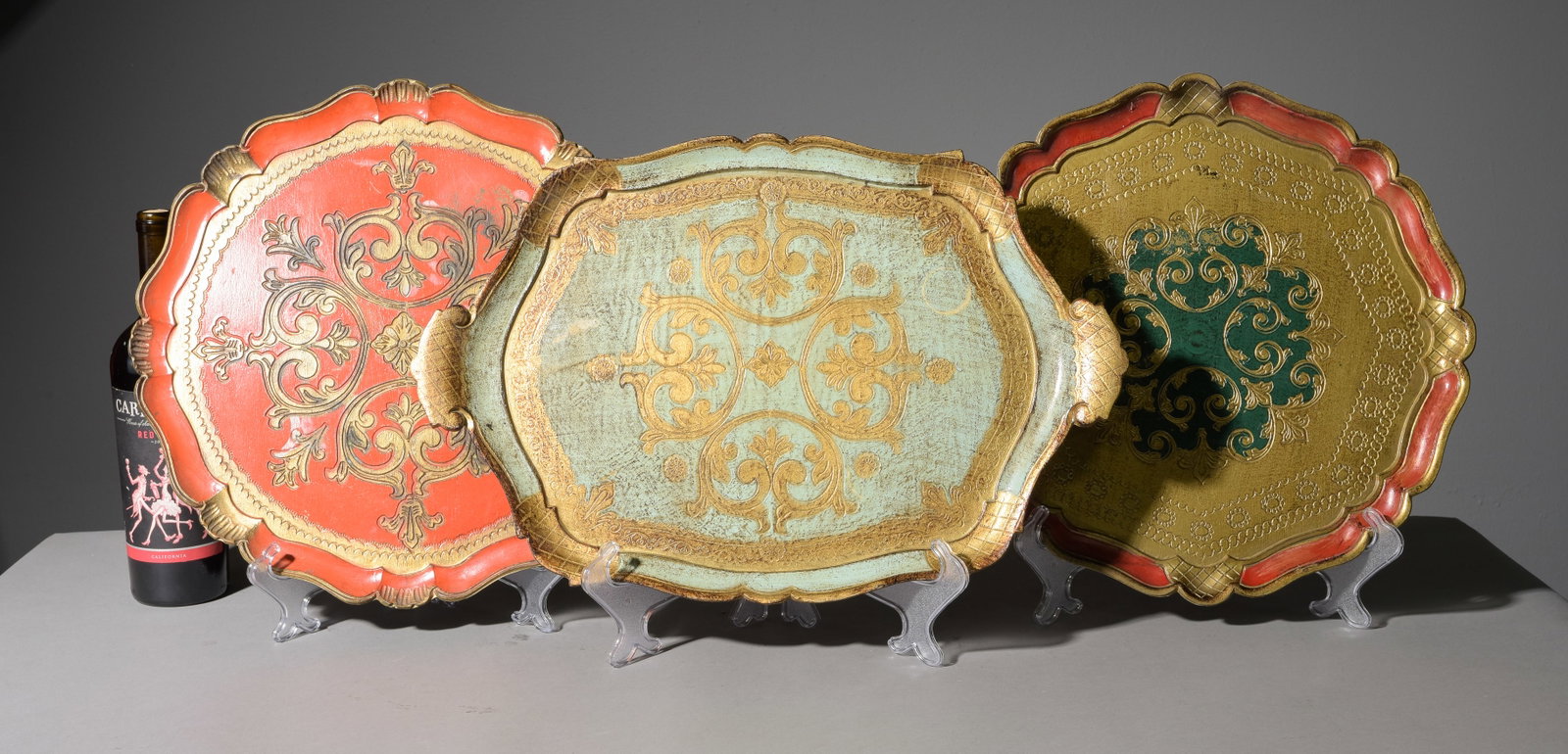 Three Assorted Florentine Style Trays (1 of 6)
