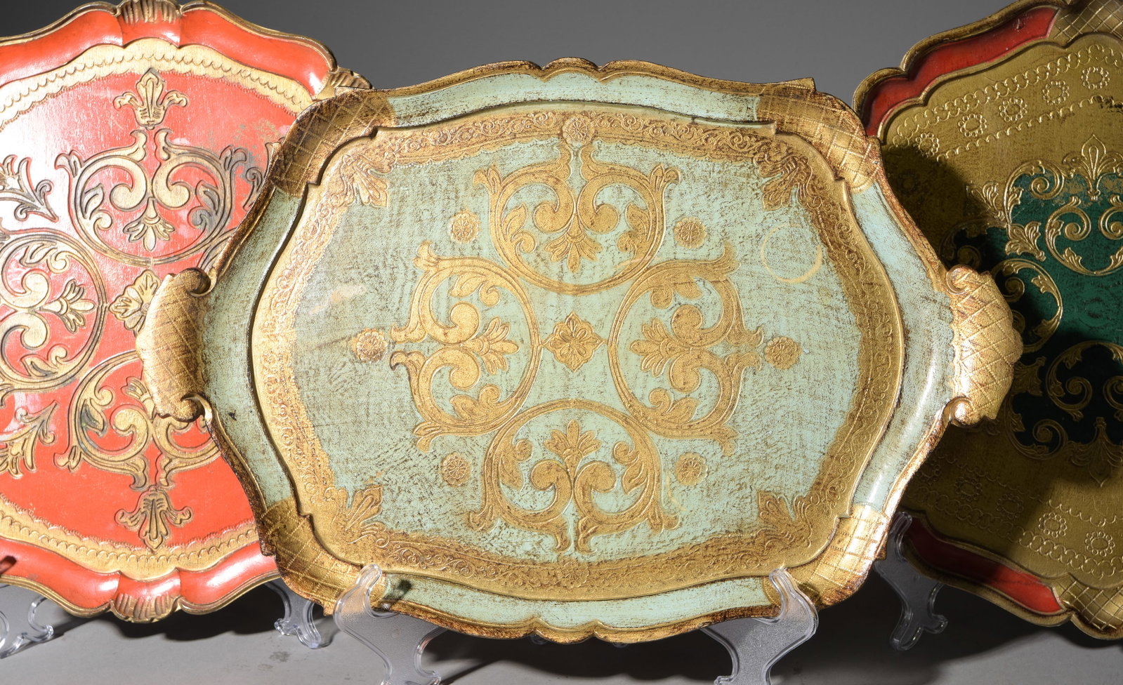 Three Assorted Florentine Style Trays - 2