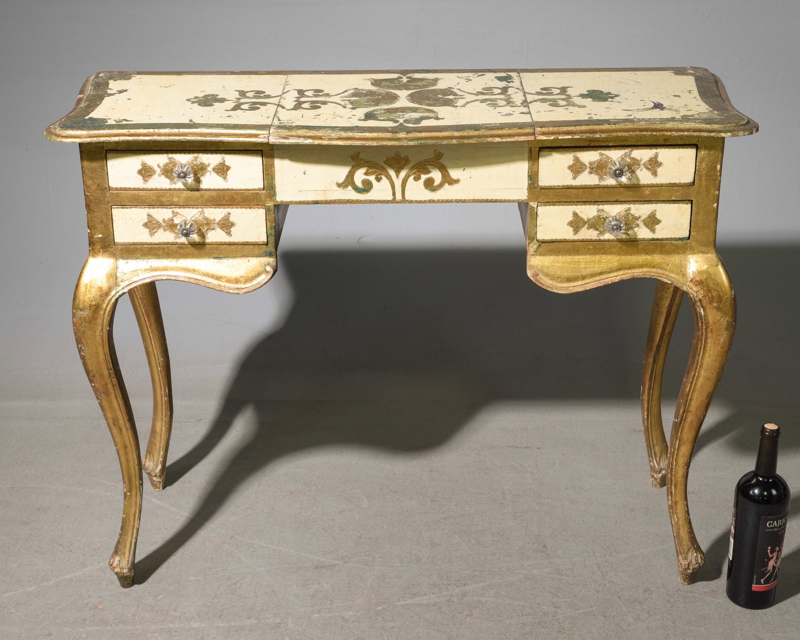 Florentine Gold & White Dressing Table (1 of 5)