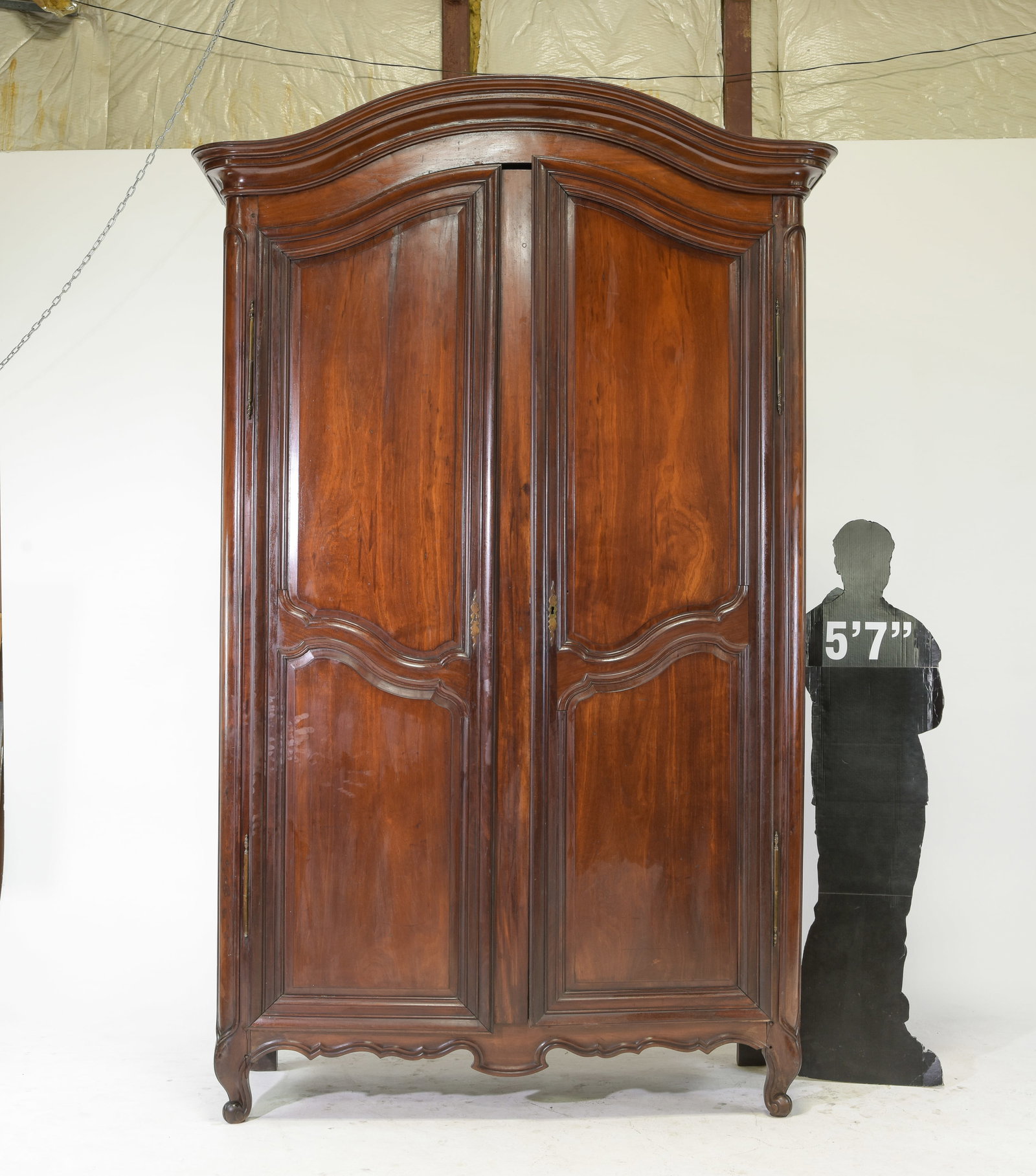 Monumental Louis XV Style Double Door Armoire (1 of 8)