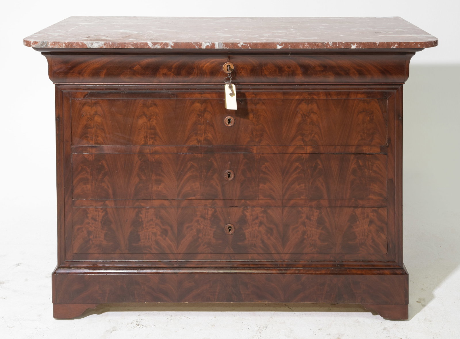 Louis Philippe Style Mahogany 4 Drawers Chest (1 of 6)