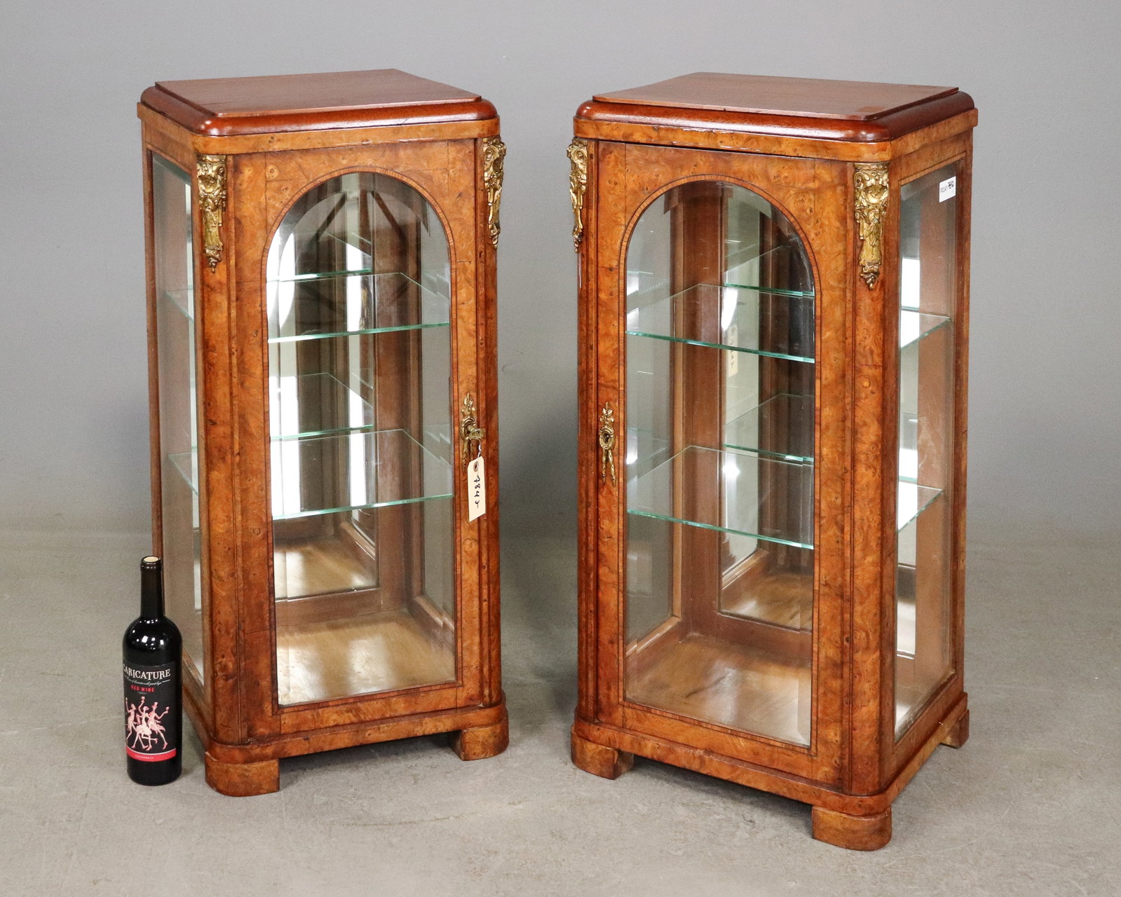 French Pair of Walnut Table Top Vitrines (1 of 7)