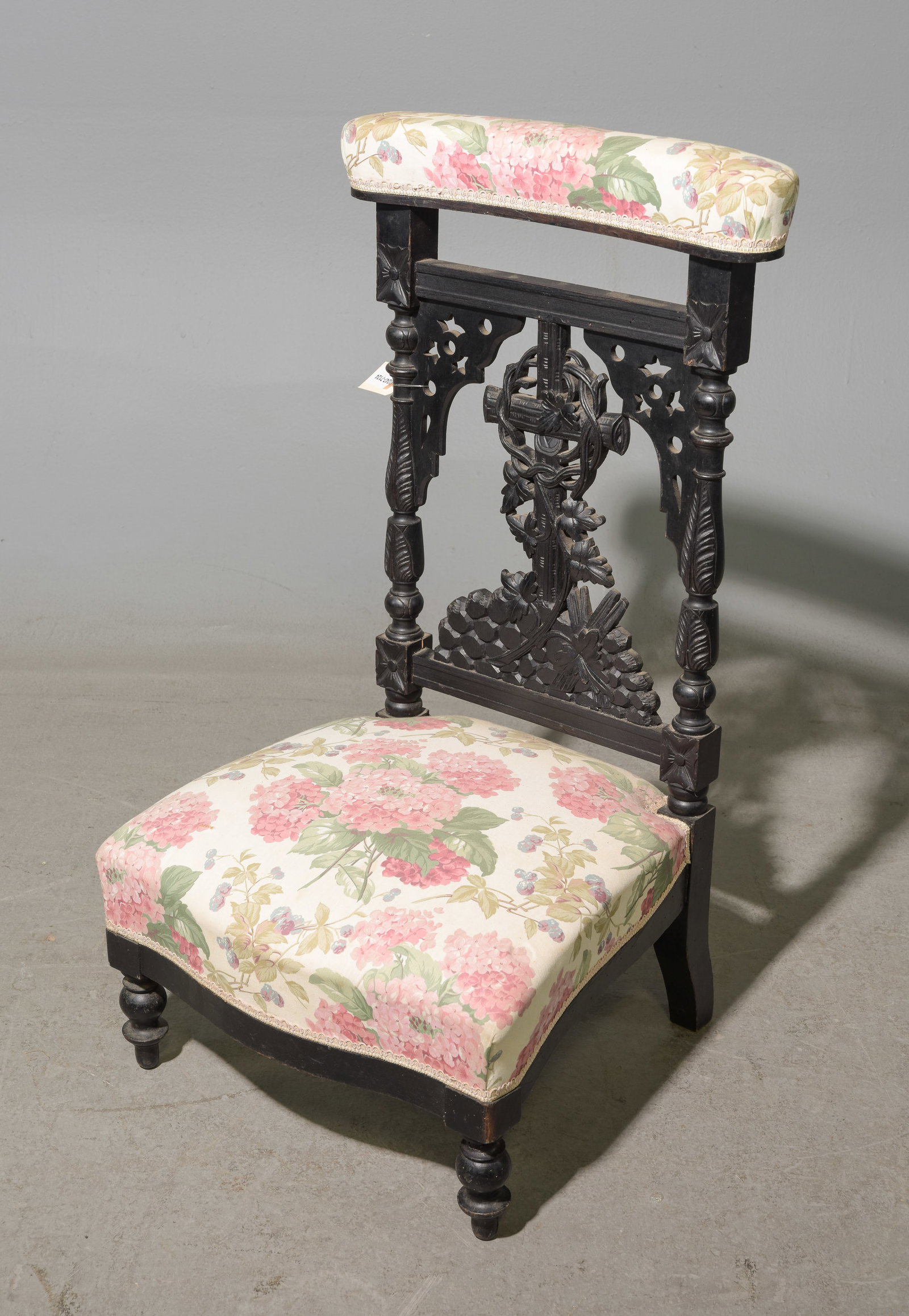 Napoleon III Style Kneeler / Prie Dieu #2: Napoleon III Style Kneeler / Prie Dieu - 34 in tall x 19 x 17