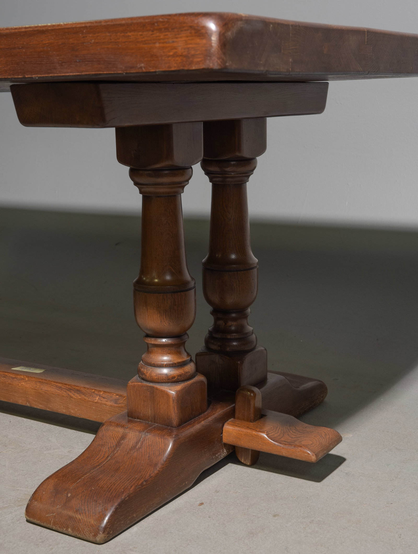 French Solid Oak Monastery Table - 4