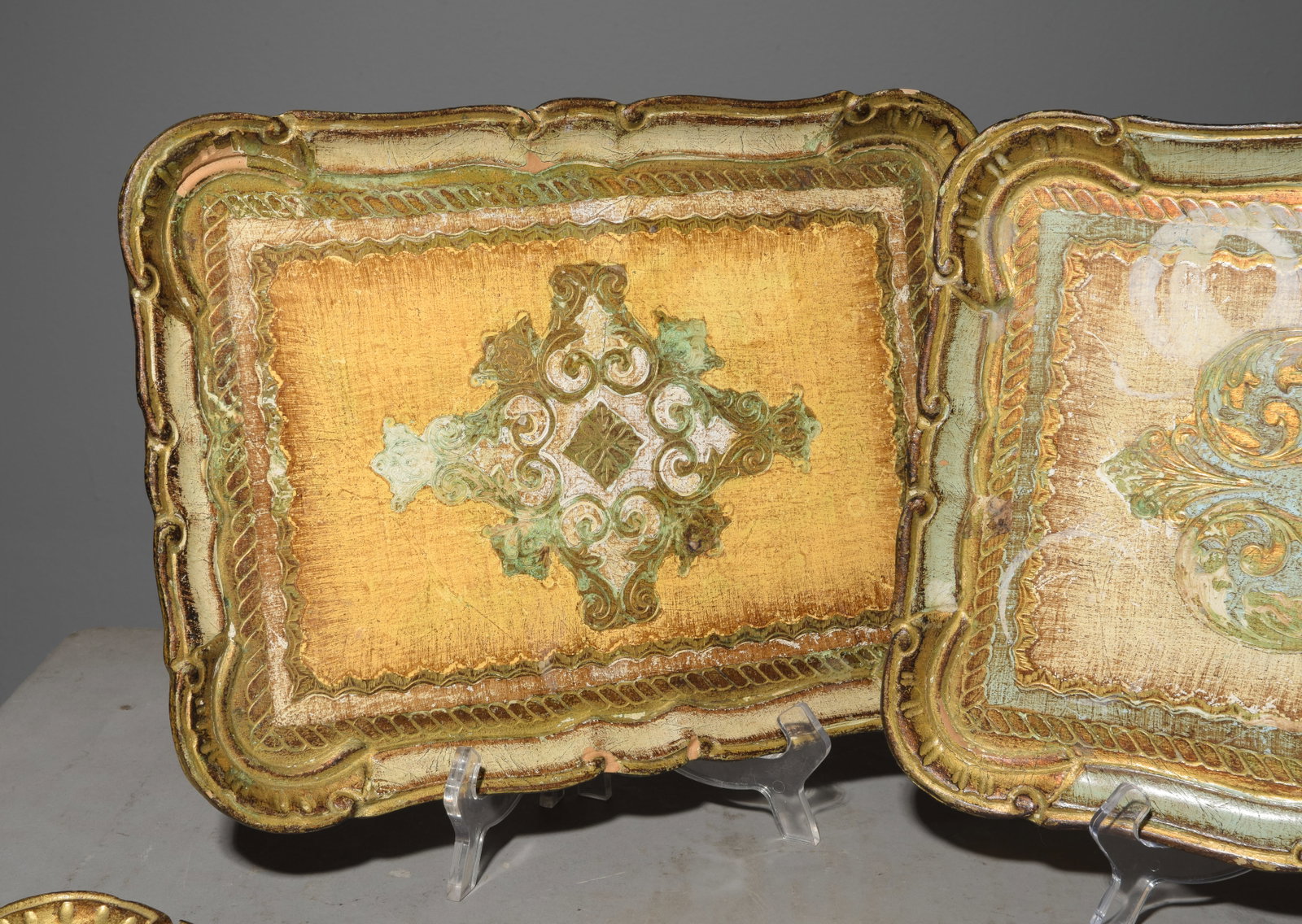 Three Assorted Florentine Trays - 4