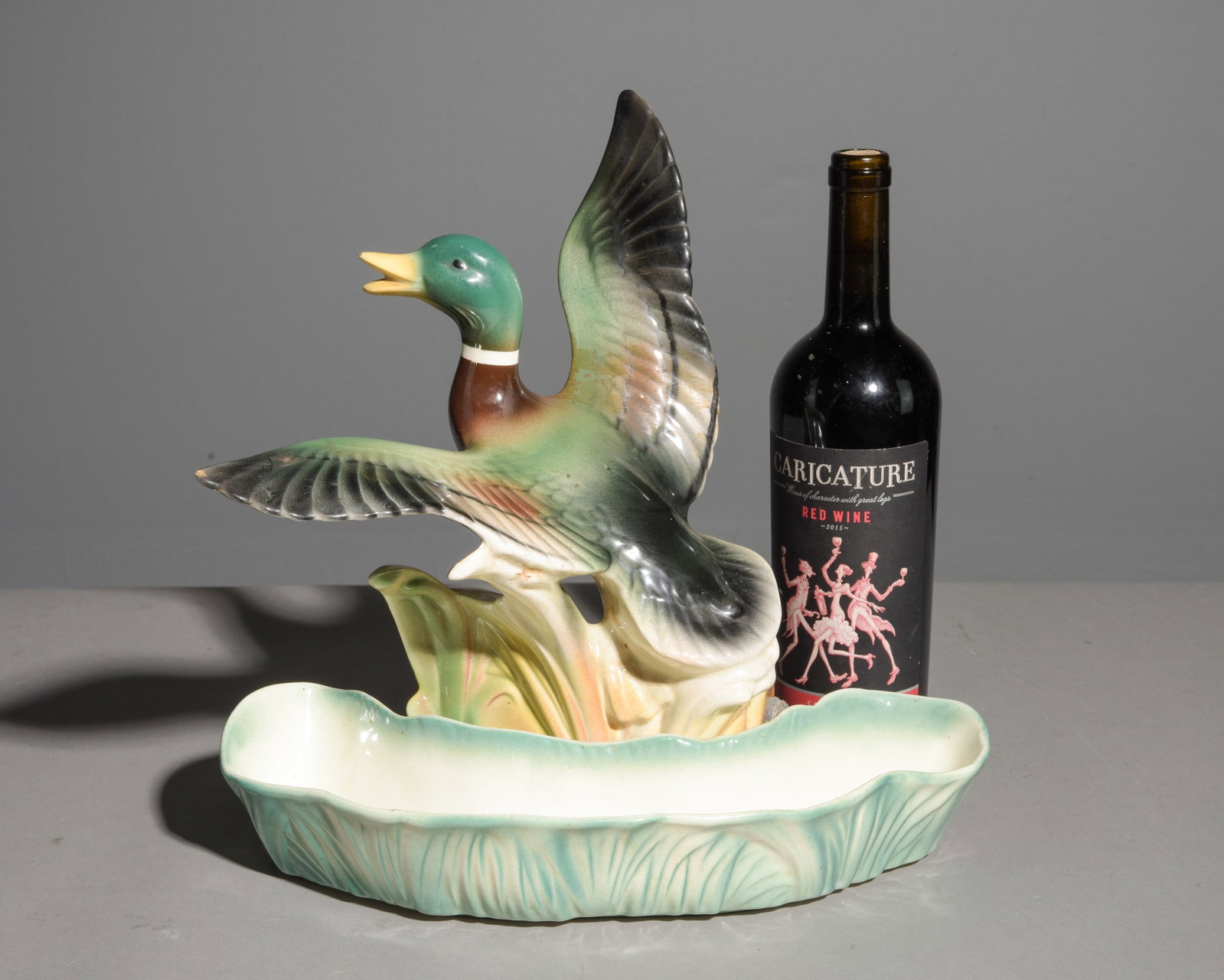 Lane & Co. Mallard Duck T.V. Lamp: Lane & Co. Mallard Duck T.V. Lamp - 13 in tall x 13.5 x 9