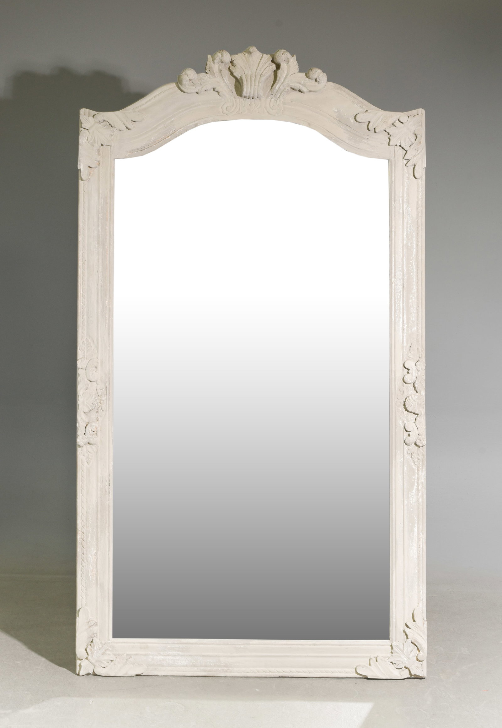 French Large Louis XV Style Painted Framed Mirror (1 of 4)