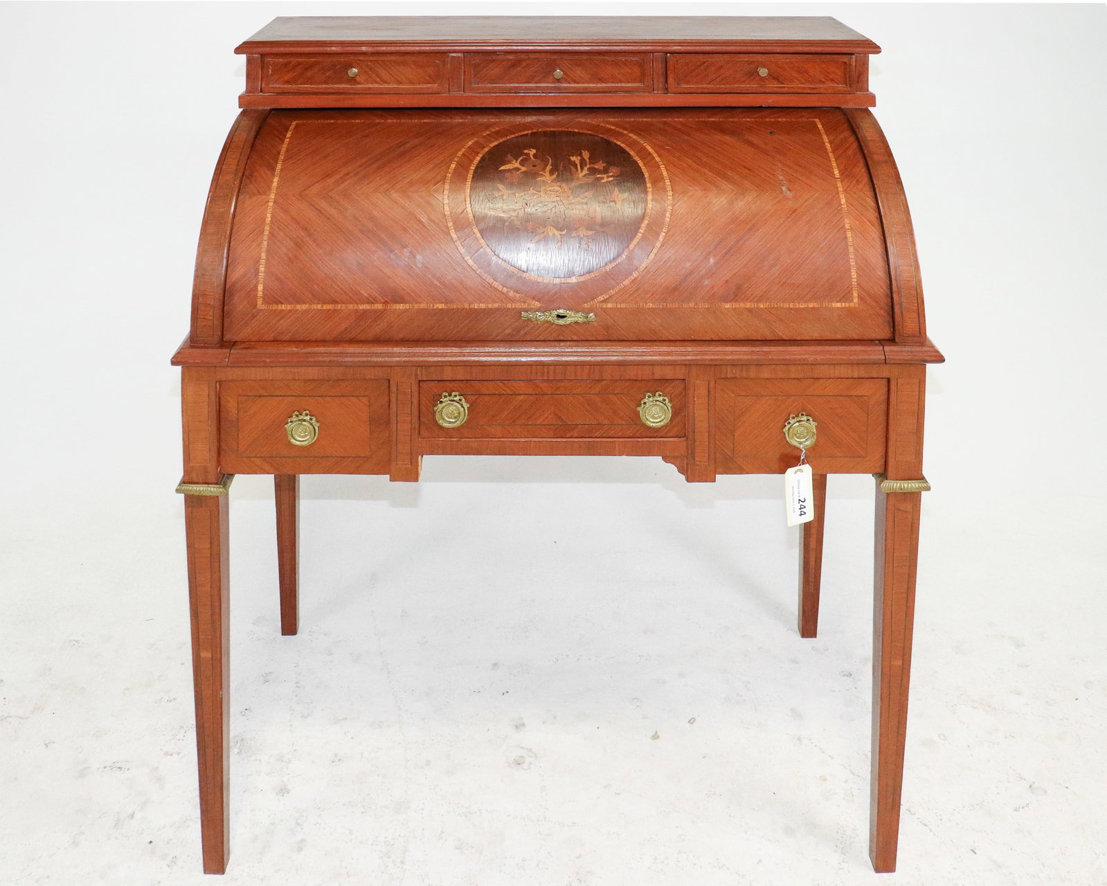 Louis XVI Style Mahogany Writing Table / Desk (1 of 11)