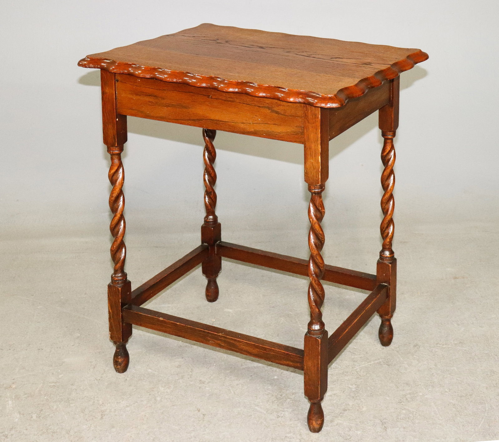English Oak Barley Twist Occasional Table (1 of 5)