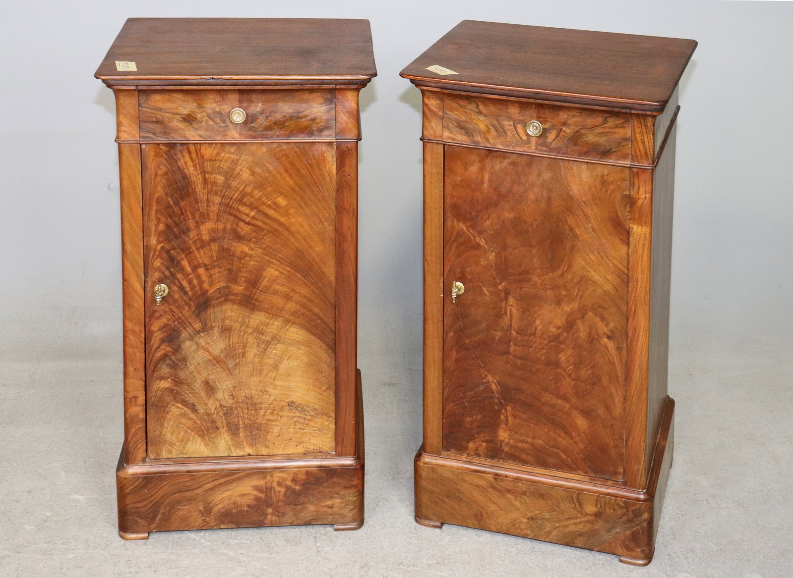 Pair Of Louis Philippe Style Walnut Nightstands (1 of 4)